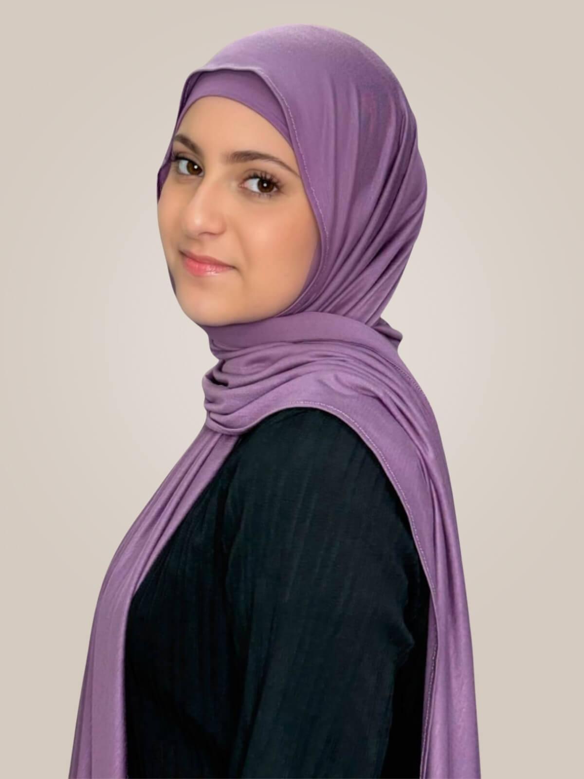 Modish Girl Premium Jersey Hijab-Mauve Taupe