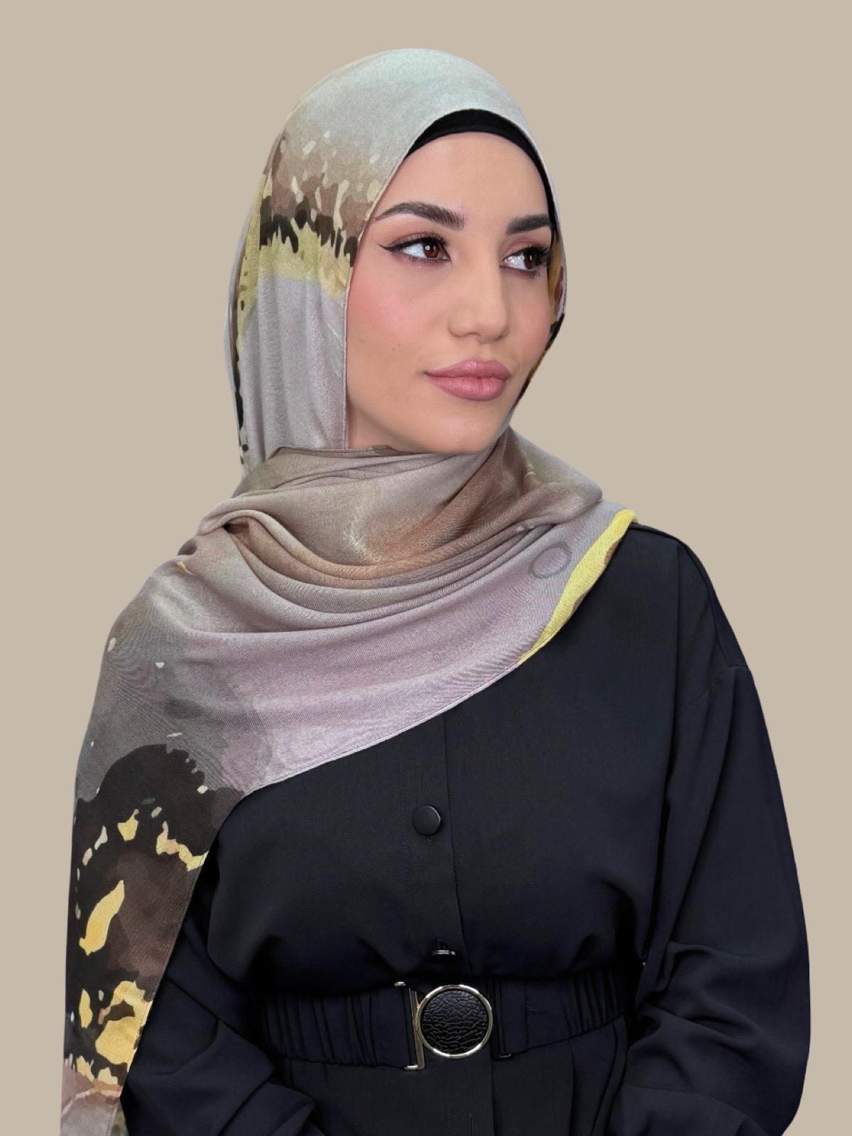 Print Modal Hijab-Beirut Bronze