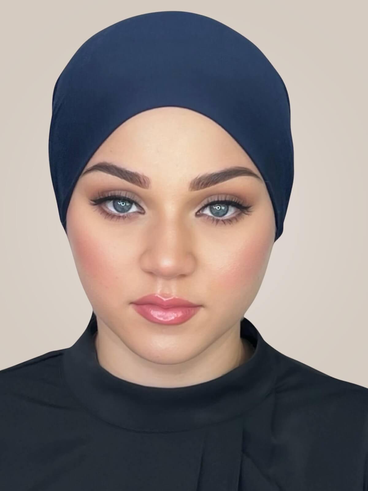 Tie Back UnderScarf-Navy