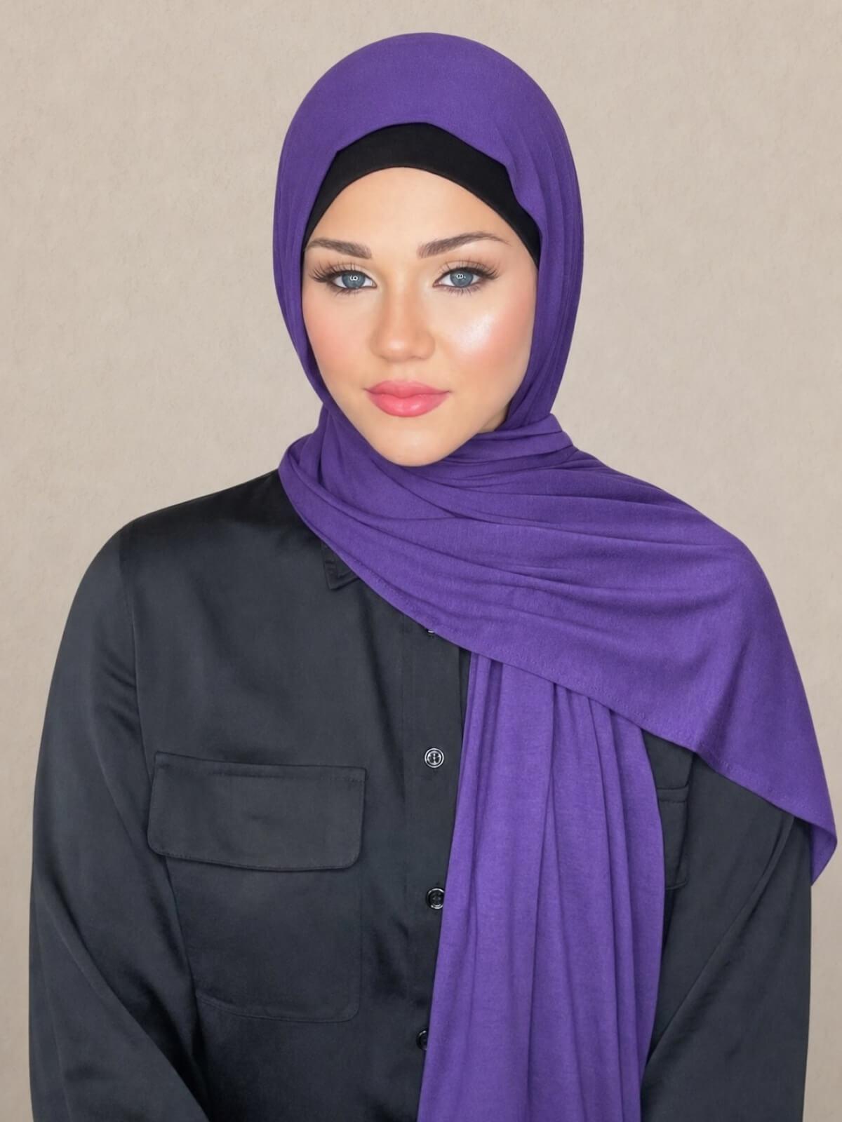 Classic Jersey Hijab-Purple