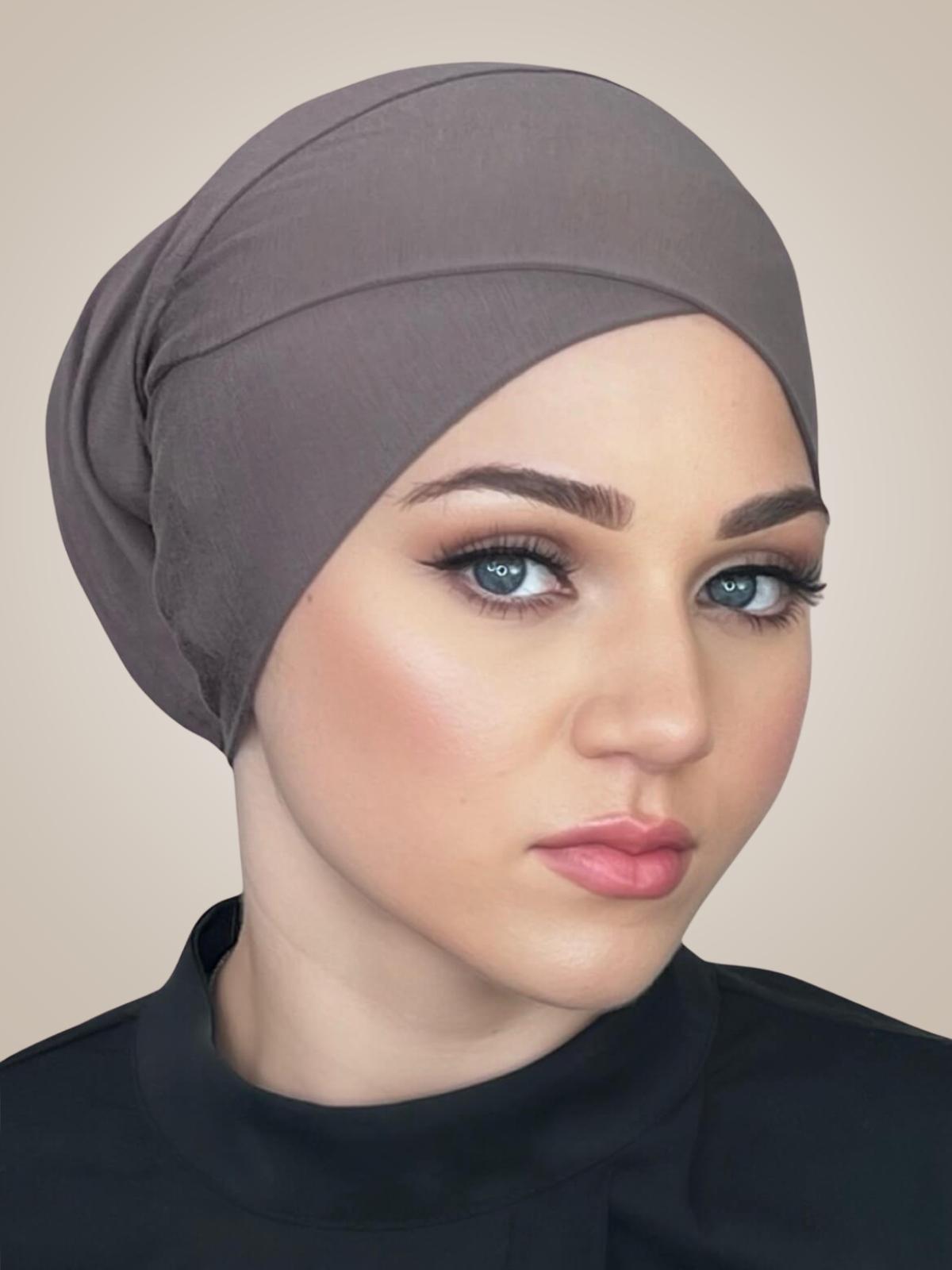 Premium Jersey cross front underscarf-Hazel