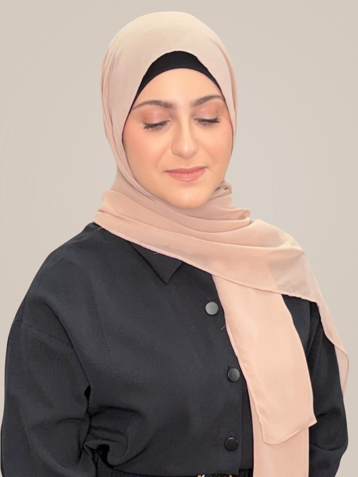 Modish Girl Luxury Chiffon Hijab-Sand