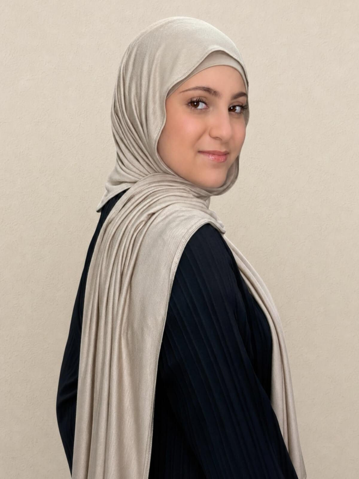 Modish Girl Premium Jersey Hijab-Vanilla