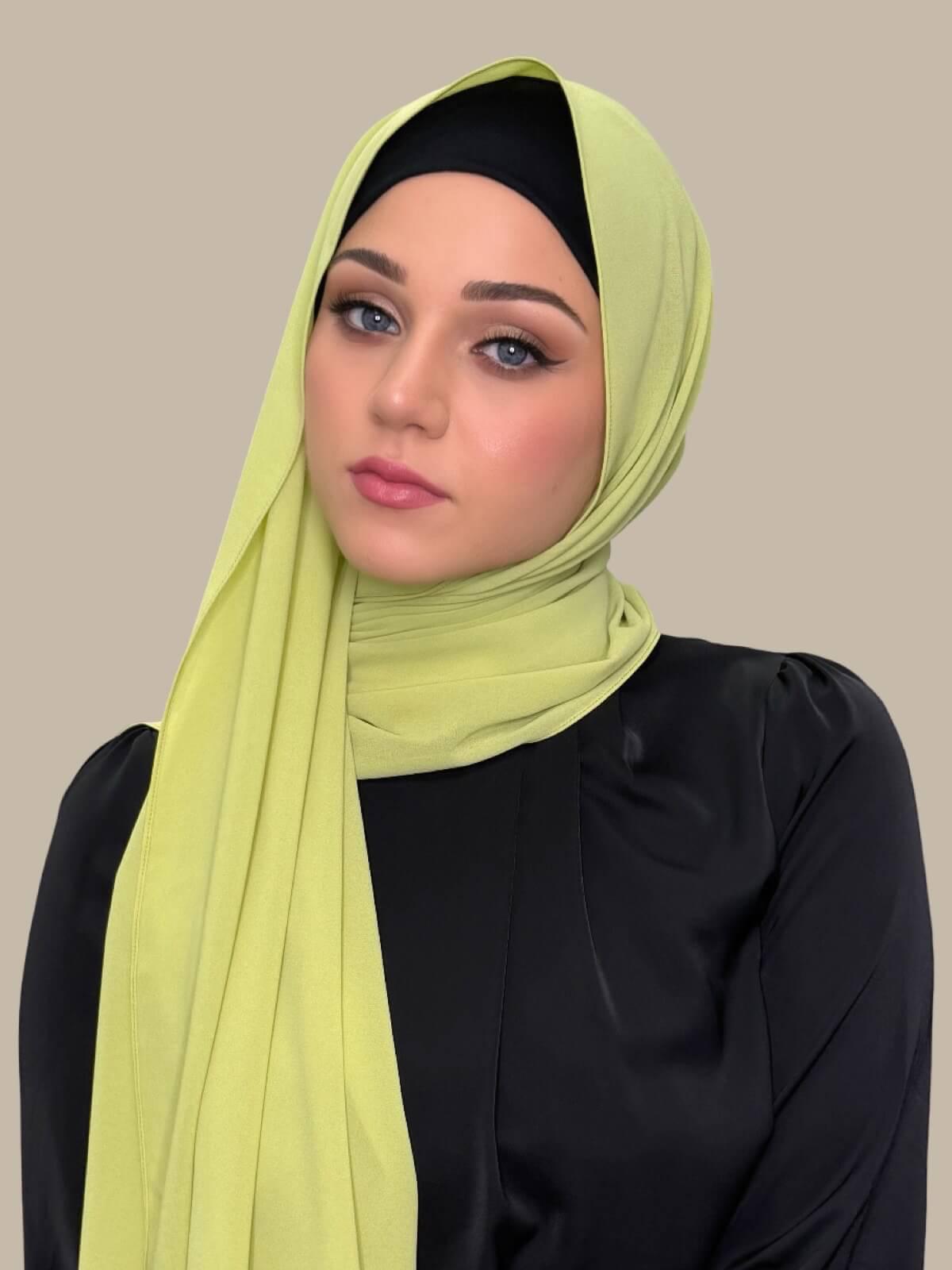 Classic Chiffon Hijab-Apple Green