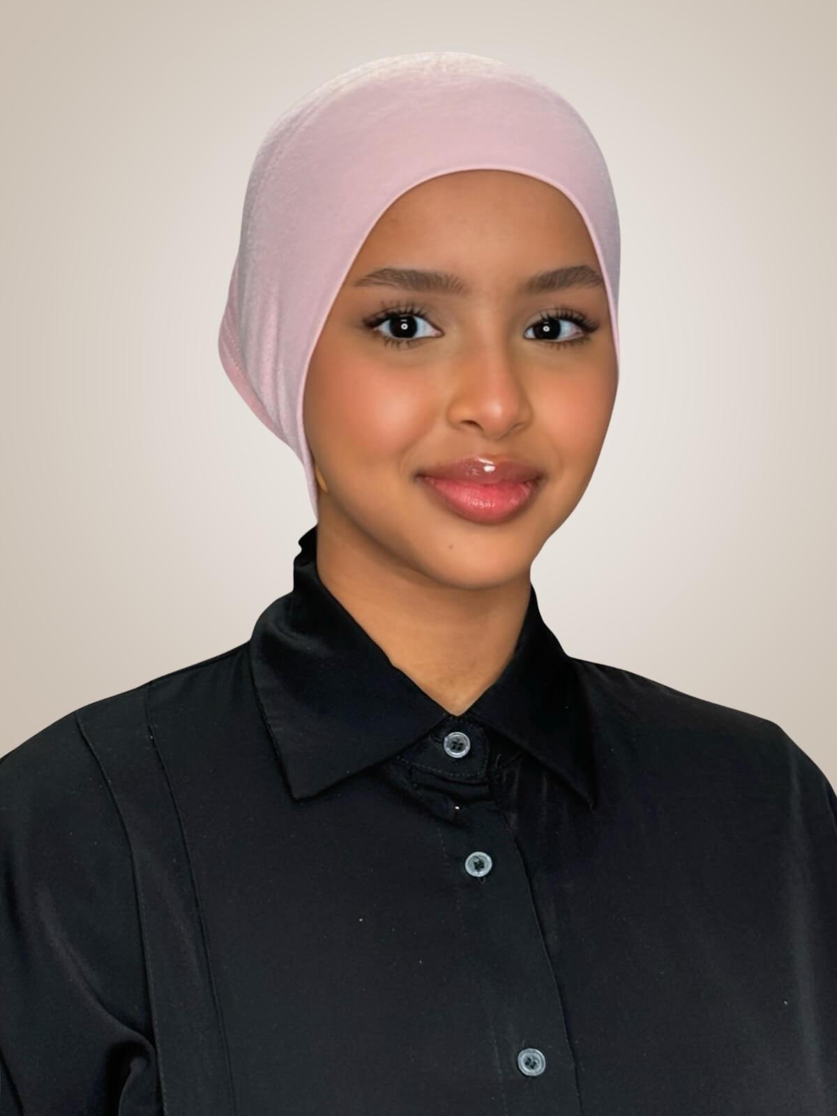Premium Cotton Underscarf-Blush Rose