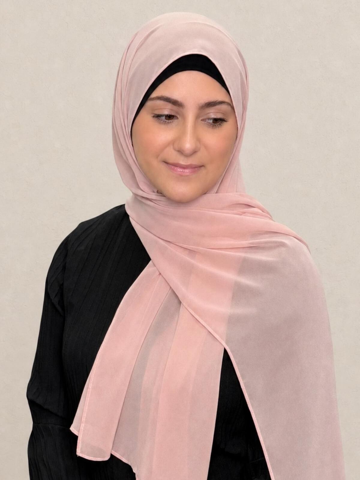 Modish Girl Luxury Chiffon Hijab-Pearl