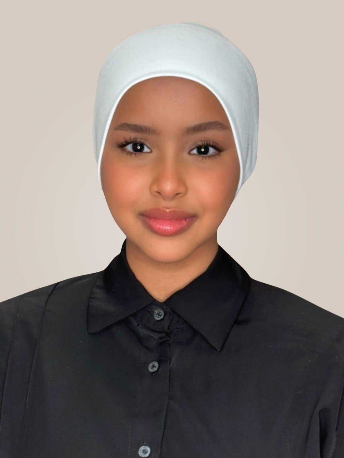Premium Cotton Underscarf-White