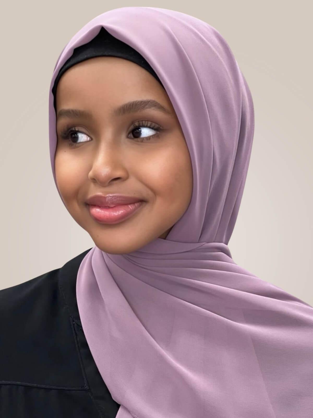 Luxury Chiffon Hijab-Rose Taupe
