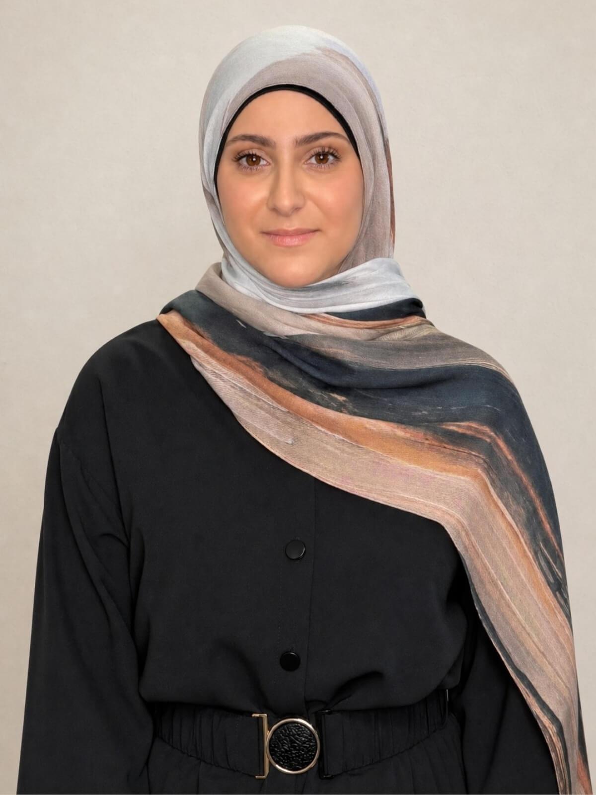 Modish Girl Print Modal Hijab-Sahara Drift
