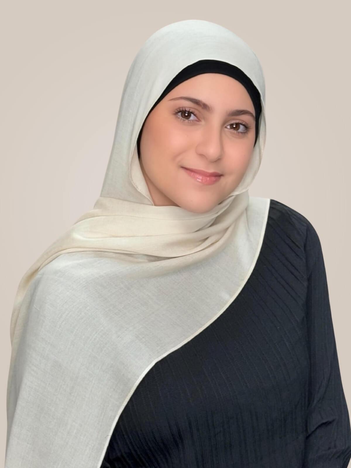 Modish Girl Cotton Modal Hijab-Buttercream