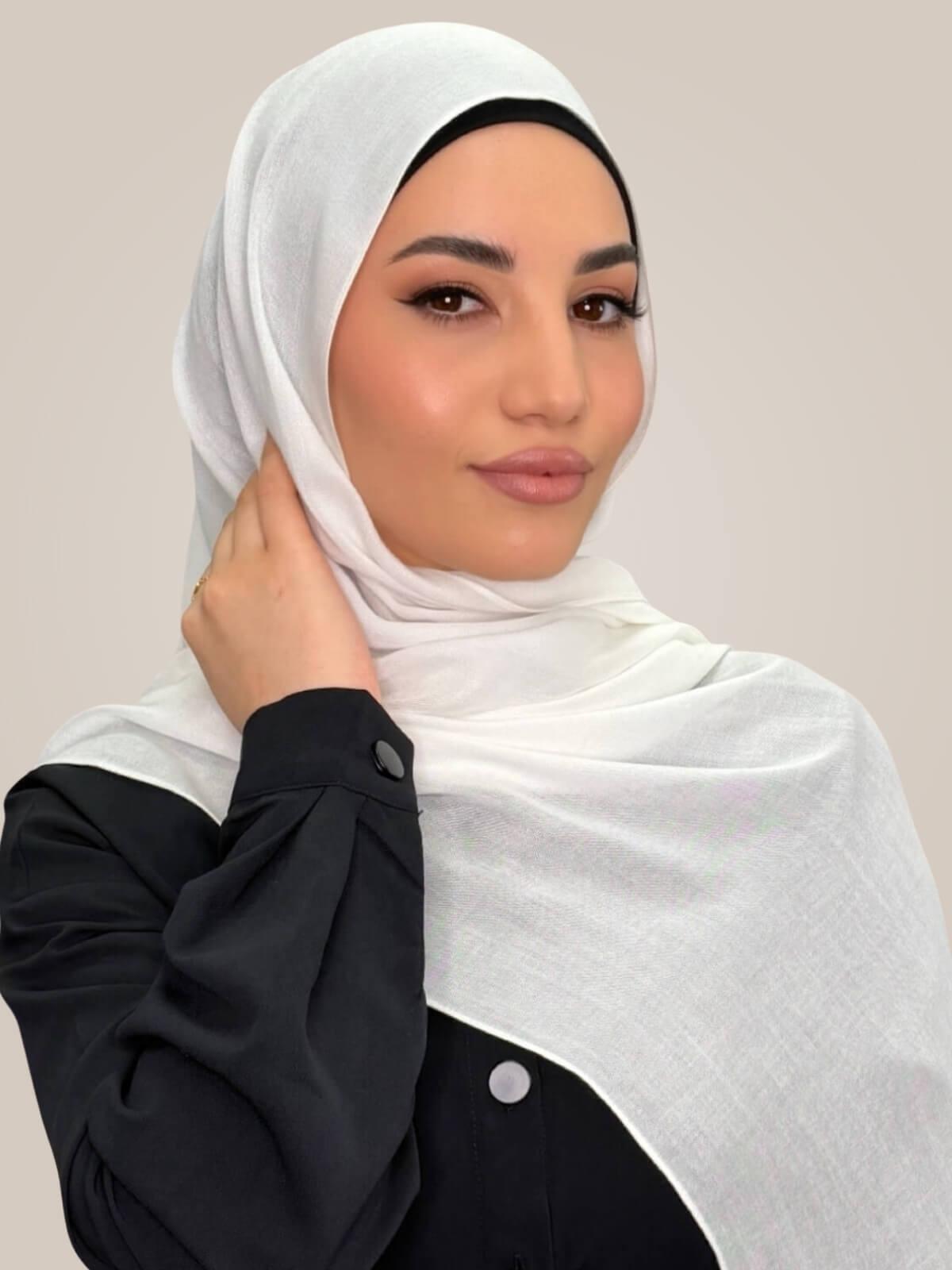 Cotton Modal Hijab-Porcelain