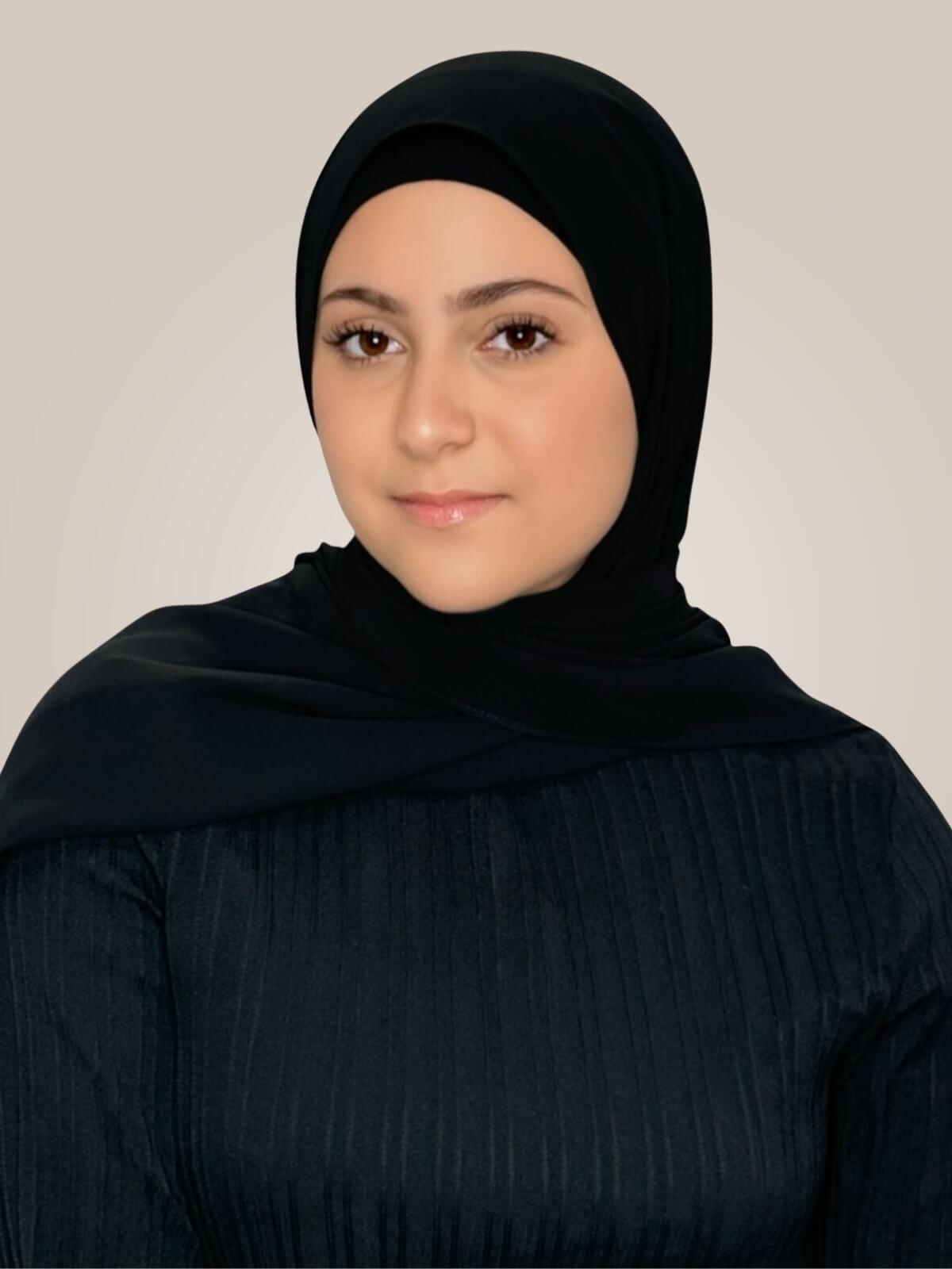 Modish Girl Luxury Chiffon Hijab-Black