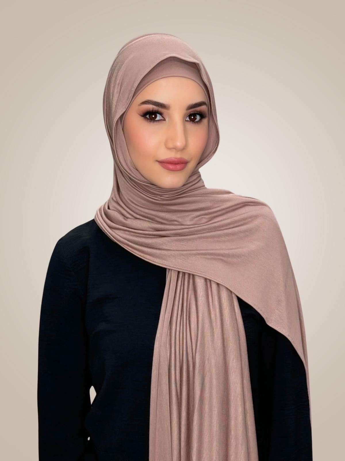 Premium Jersey Hijab-Pale Taupe