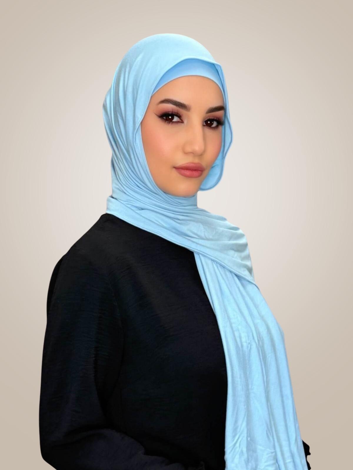 Premium Jersey Hijab-Baby Blue