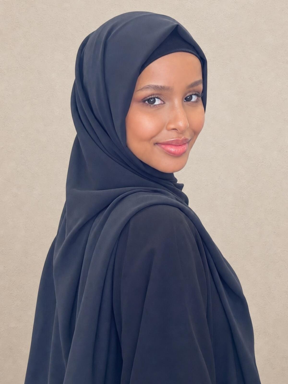 Classic Chiffon Hijab-Black