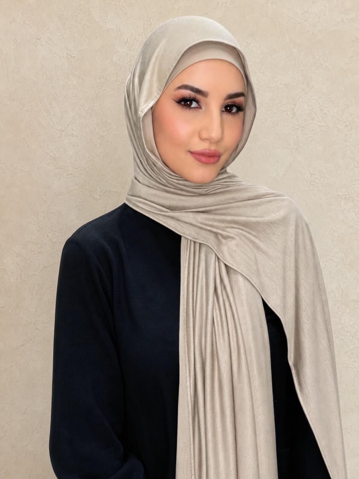 Premium Jersey Hijab-Vanilla
