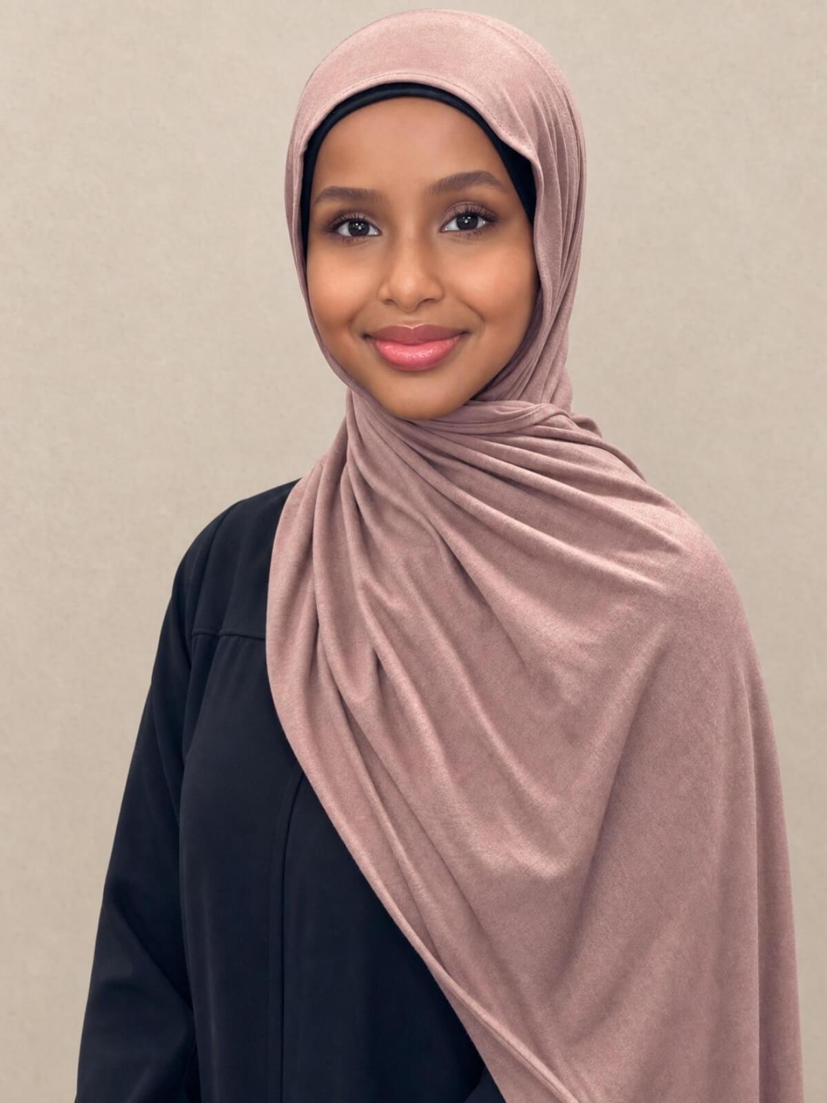 Classic Jersey hijab-Brunette