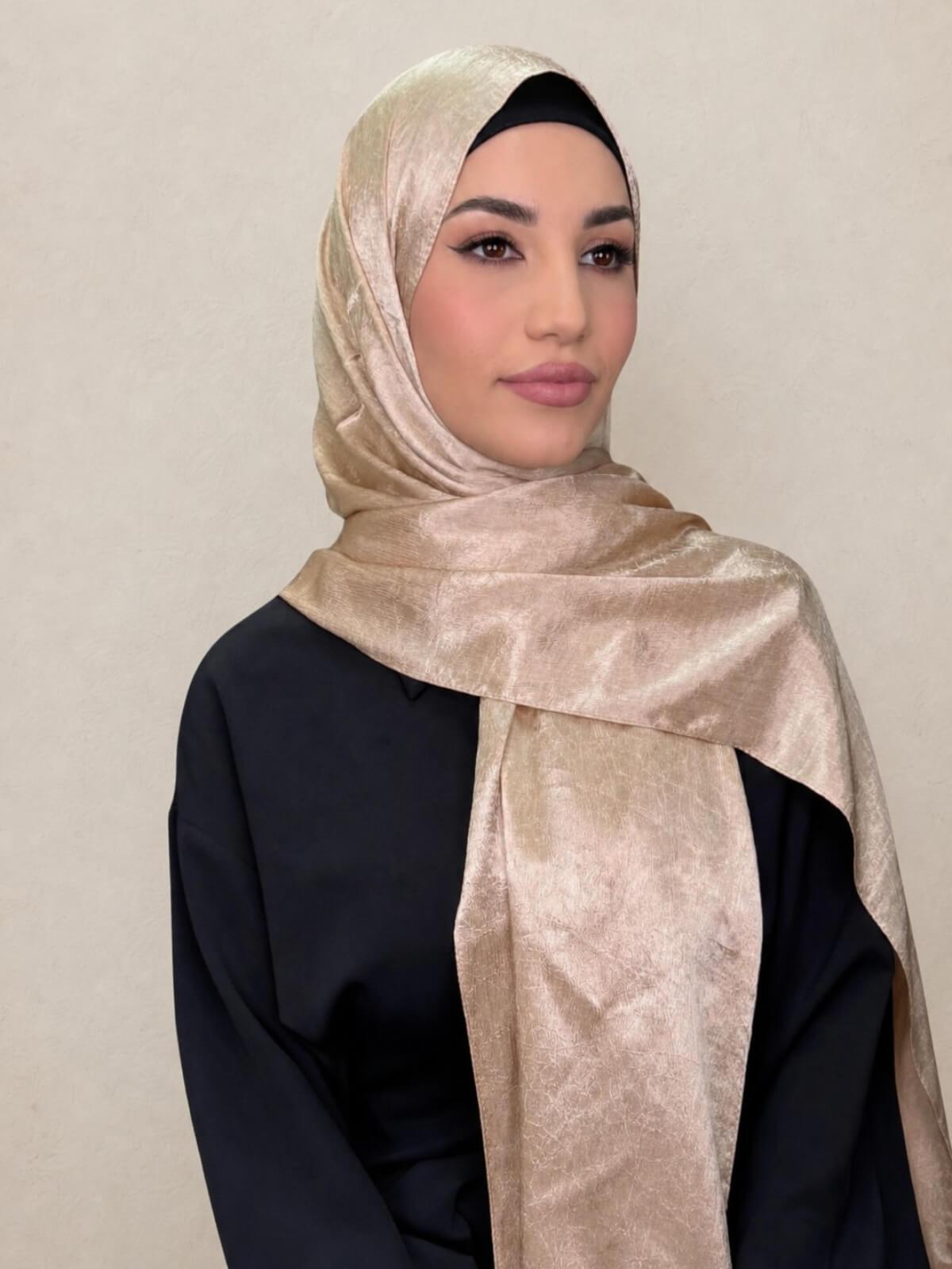 Classic Satin Hijab-Nude