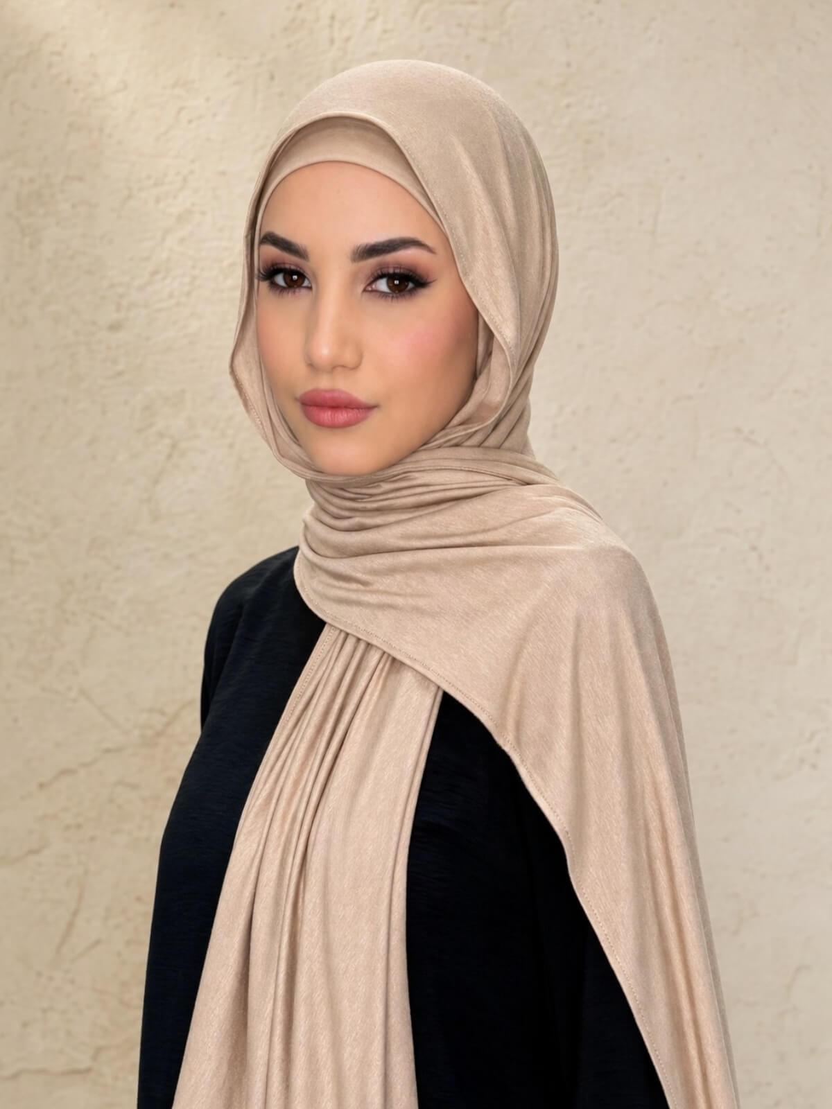 Premium Jersey Hijab-Warm Taupe