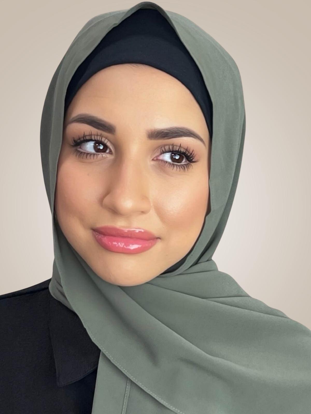 Classic Chiffon Hijab-Green Tea