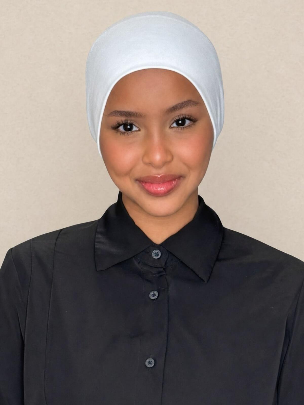 Premium Cotton Underscarf-White