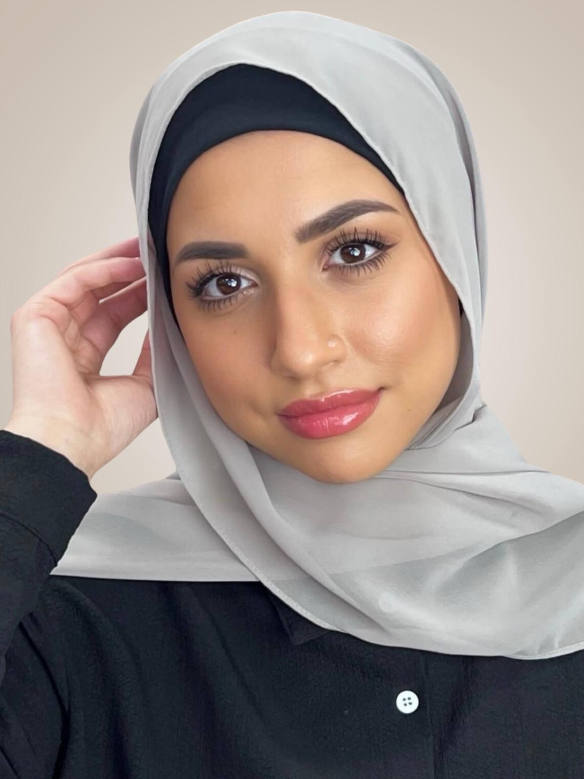 Luxury Chiffon Hijab-Taupe
