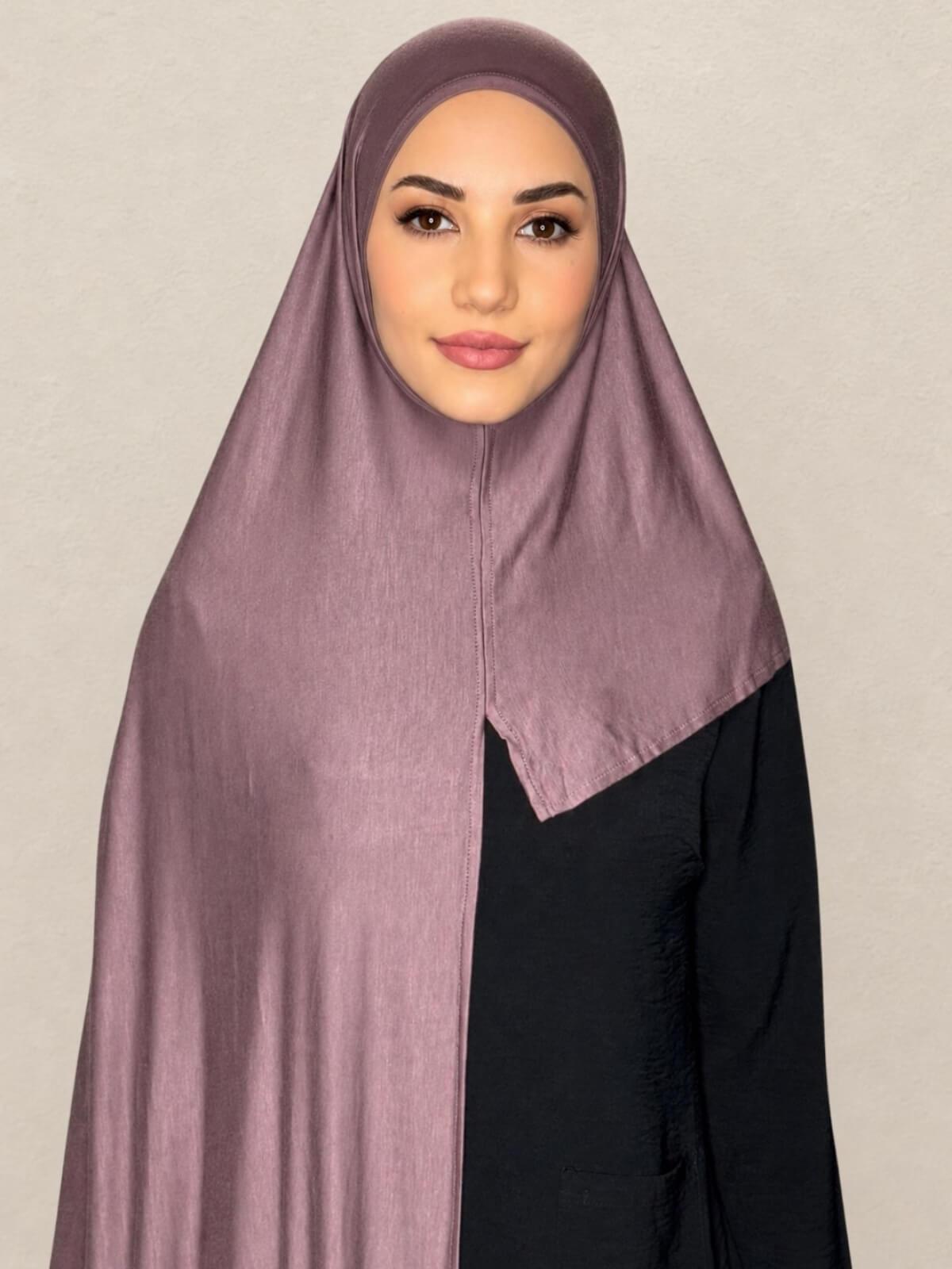 Pre-Sewn Jersey Hijab-Rose Taupe