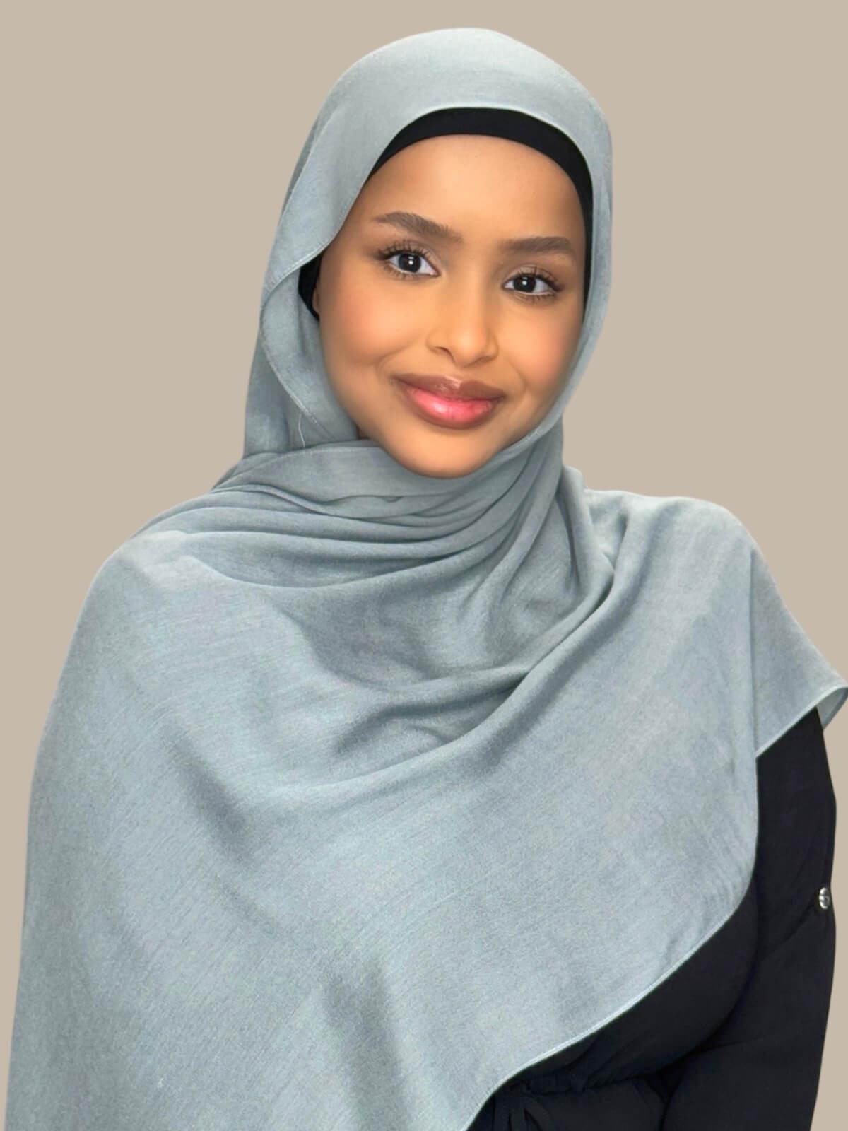 Cotton Modal Hijab-Fossil