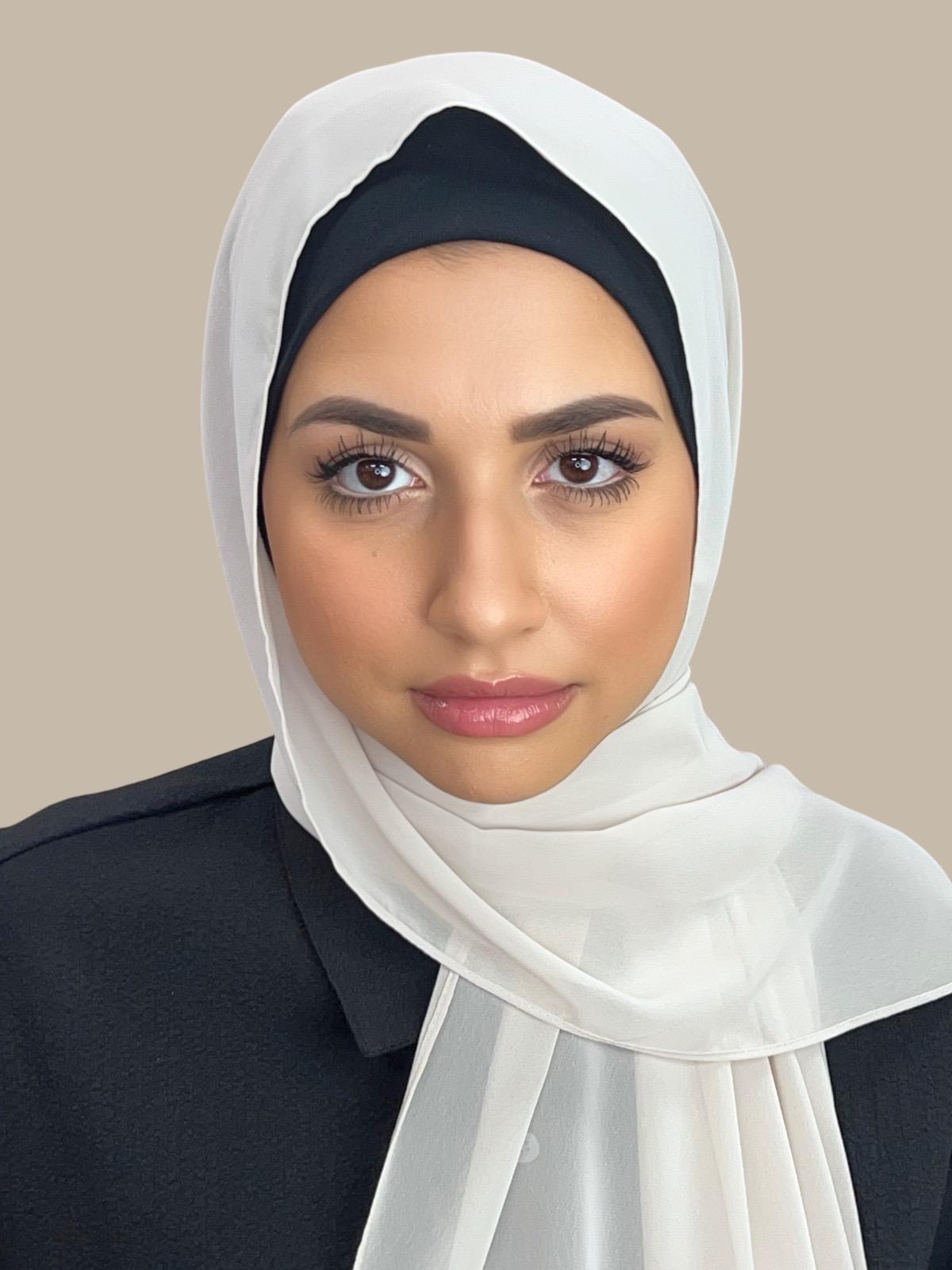 Luxury Chiffon Hijab-Ancient Ivory