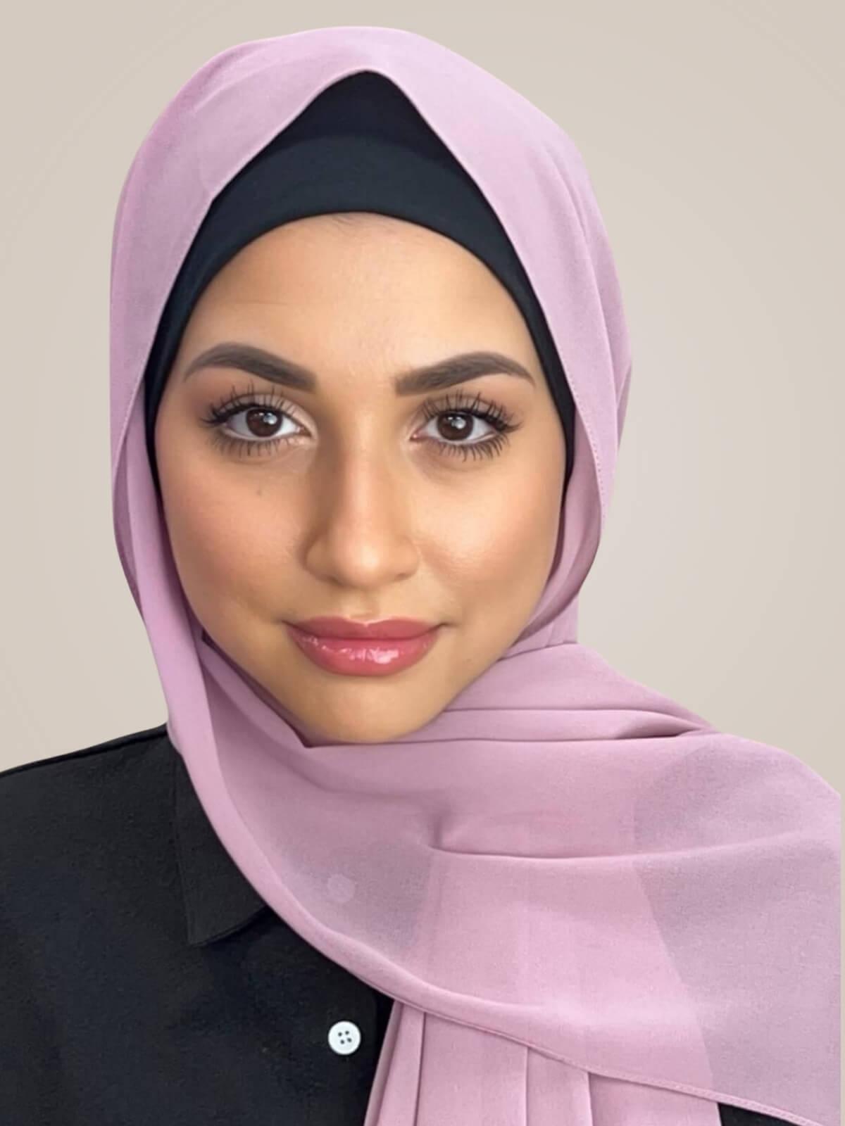 Classic Chiffon Hijab-Blush Pink