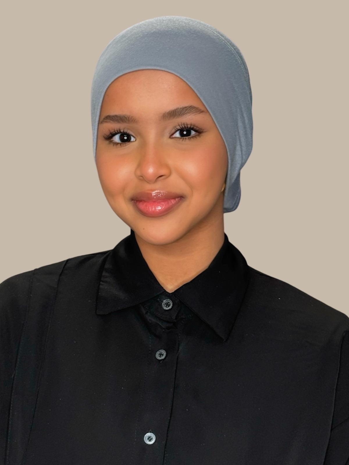 Premium Cotton Underscarf-Slate Grey