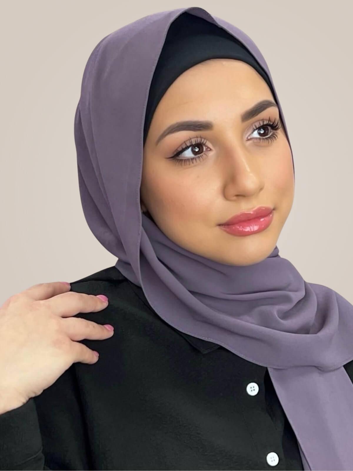 Classic Chiffon Hijab-Old Lavender