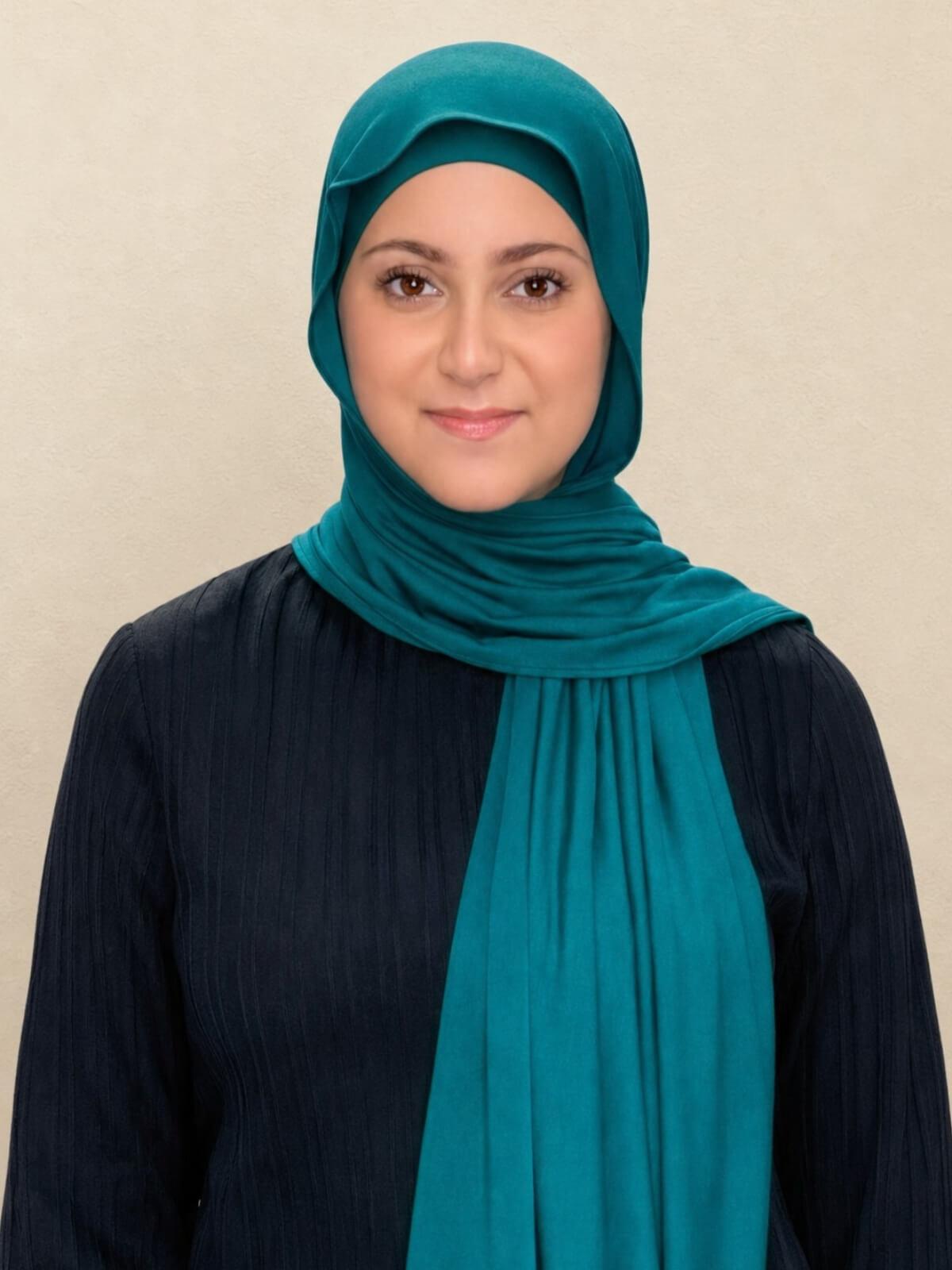 Modish Girl Premium Jersey Hijab-Pine Green