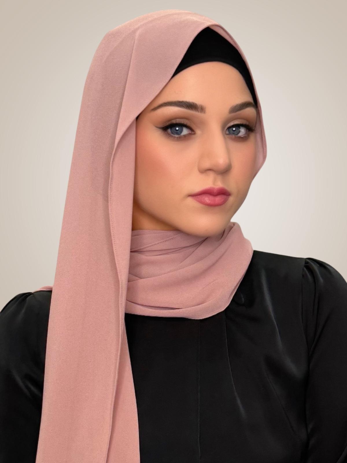Classic Chiffon Hijab-Roselle