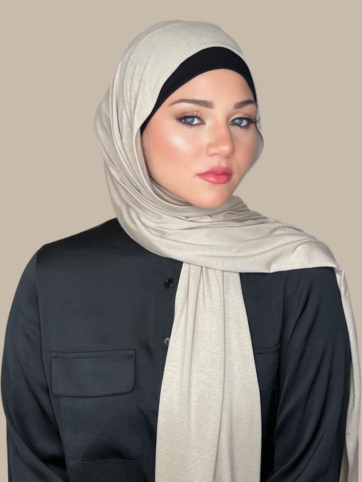Classic Jersey Hijab-Sandstone