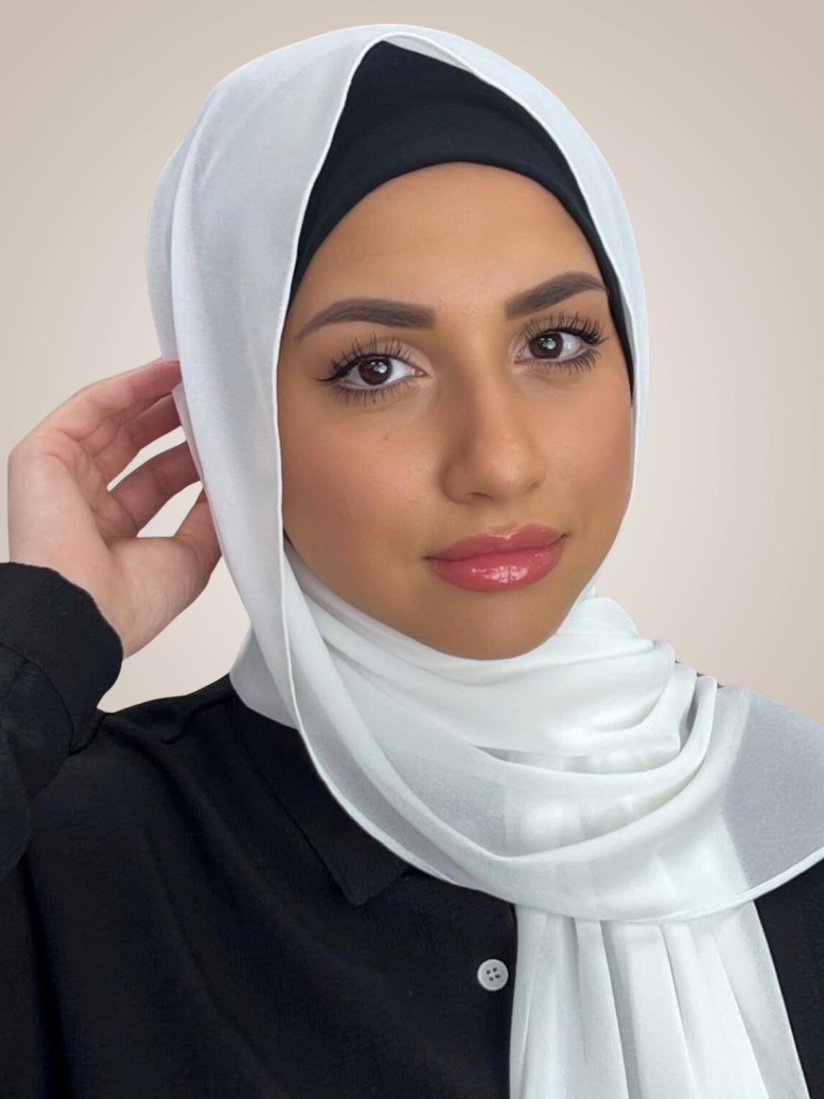Classic Chiffon Hijab-Off White