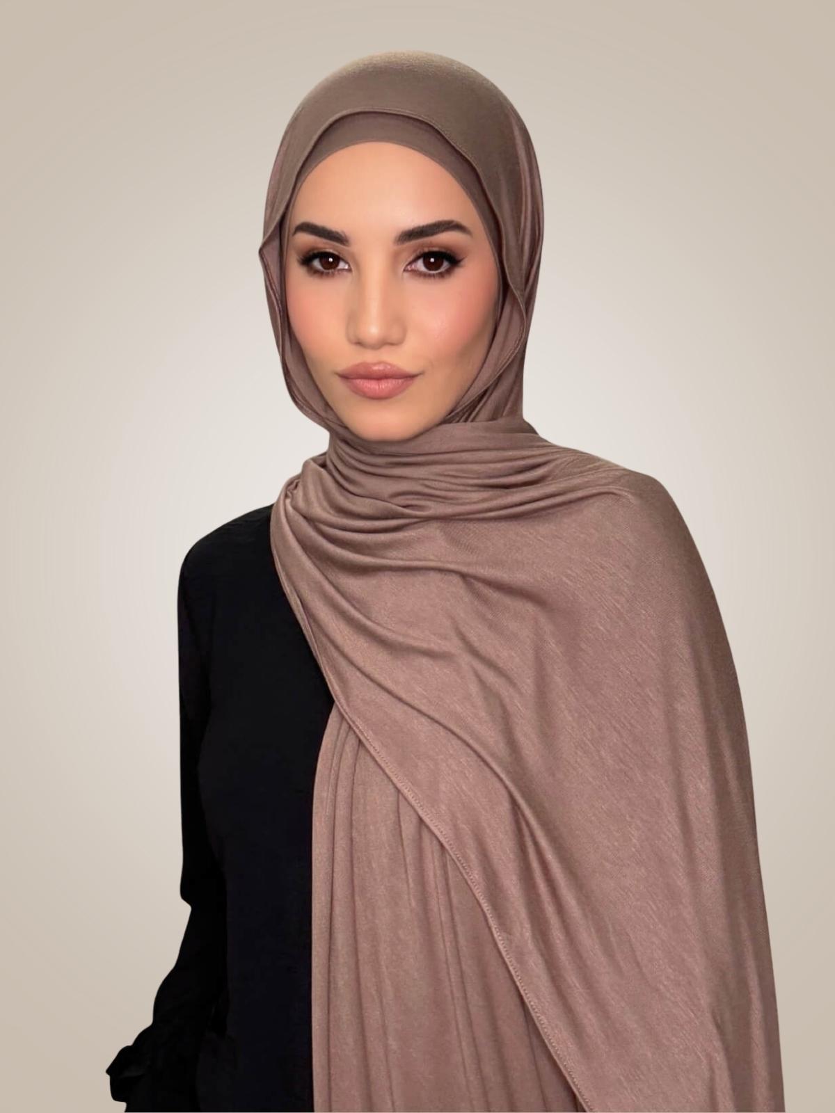Premium Jersey Hijab-Truffle