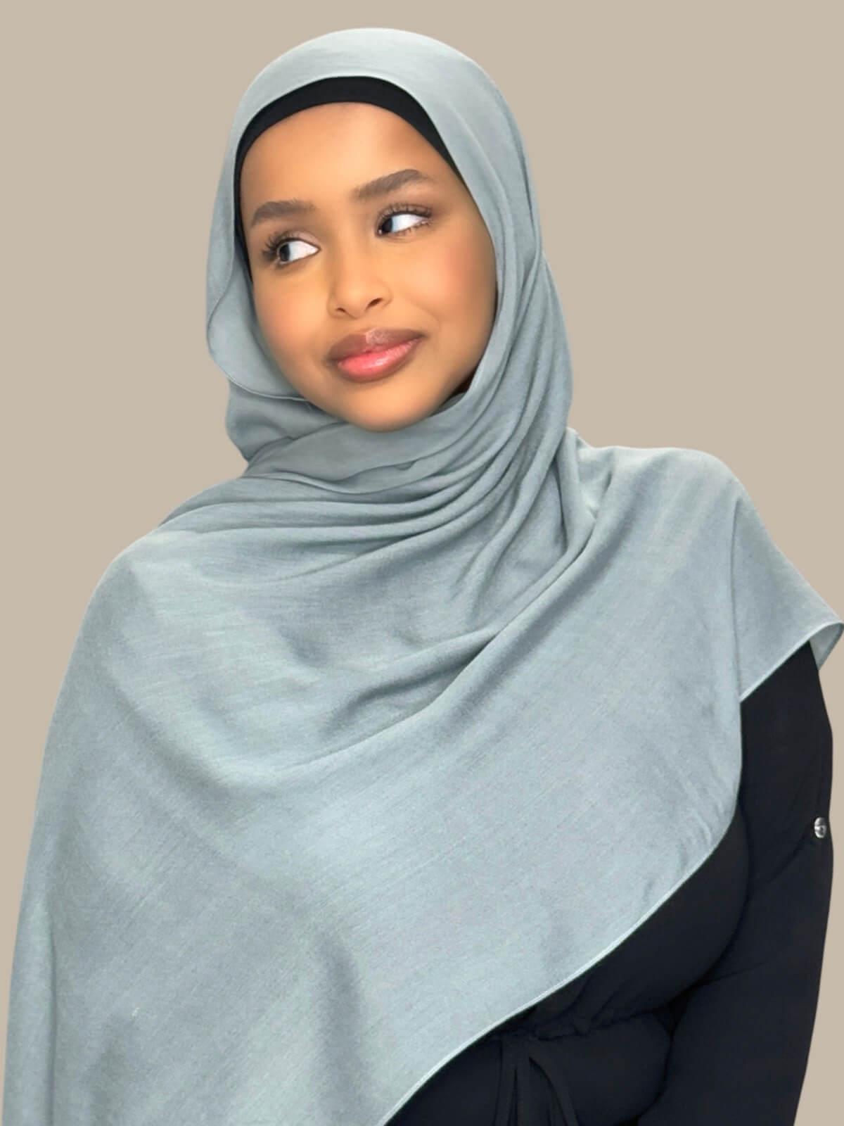 Cotton Modal Hijab-Fossil