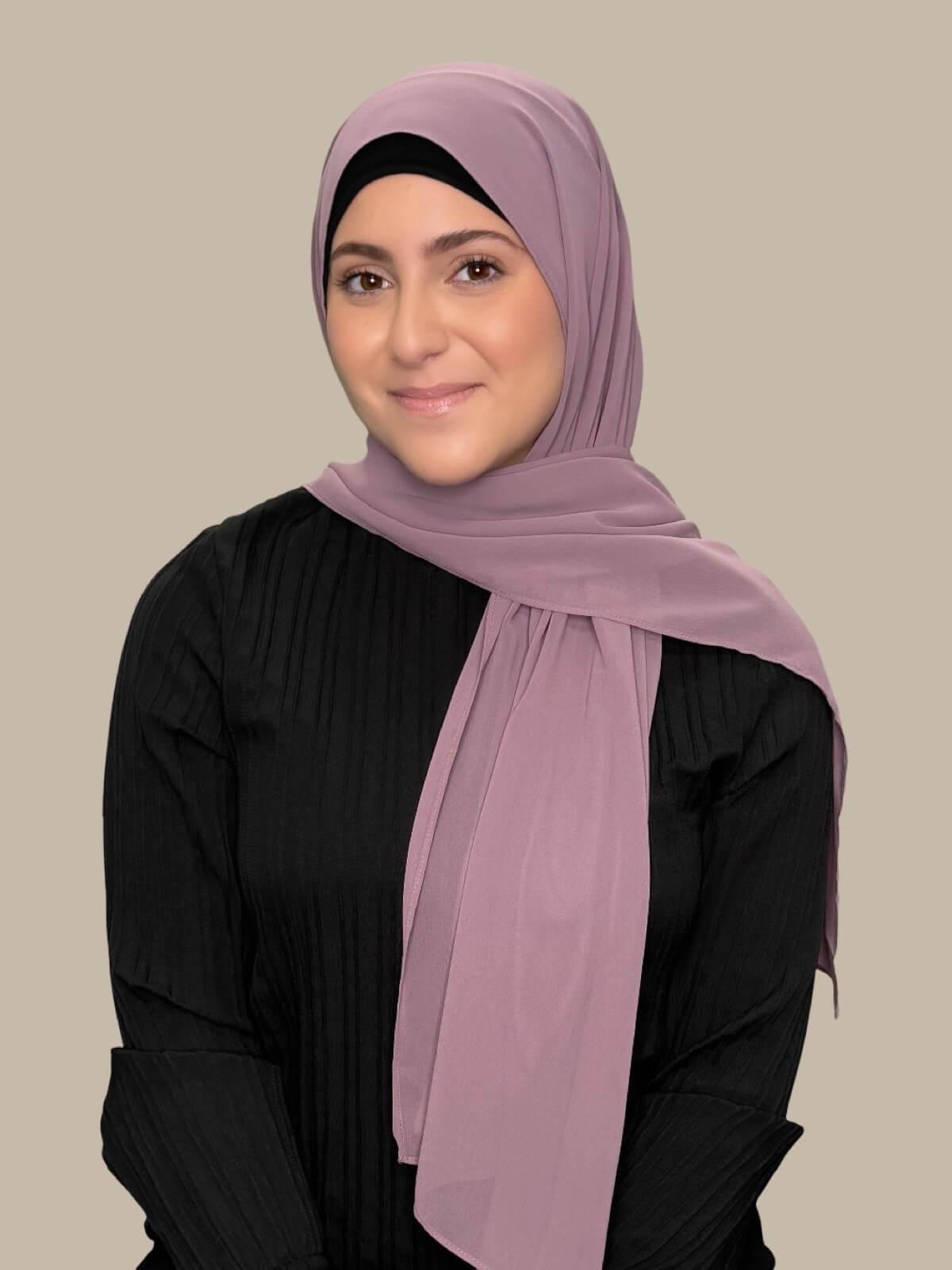 Modish Girl Luxury Chiffon Hijab-Rose Taupe