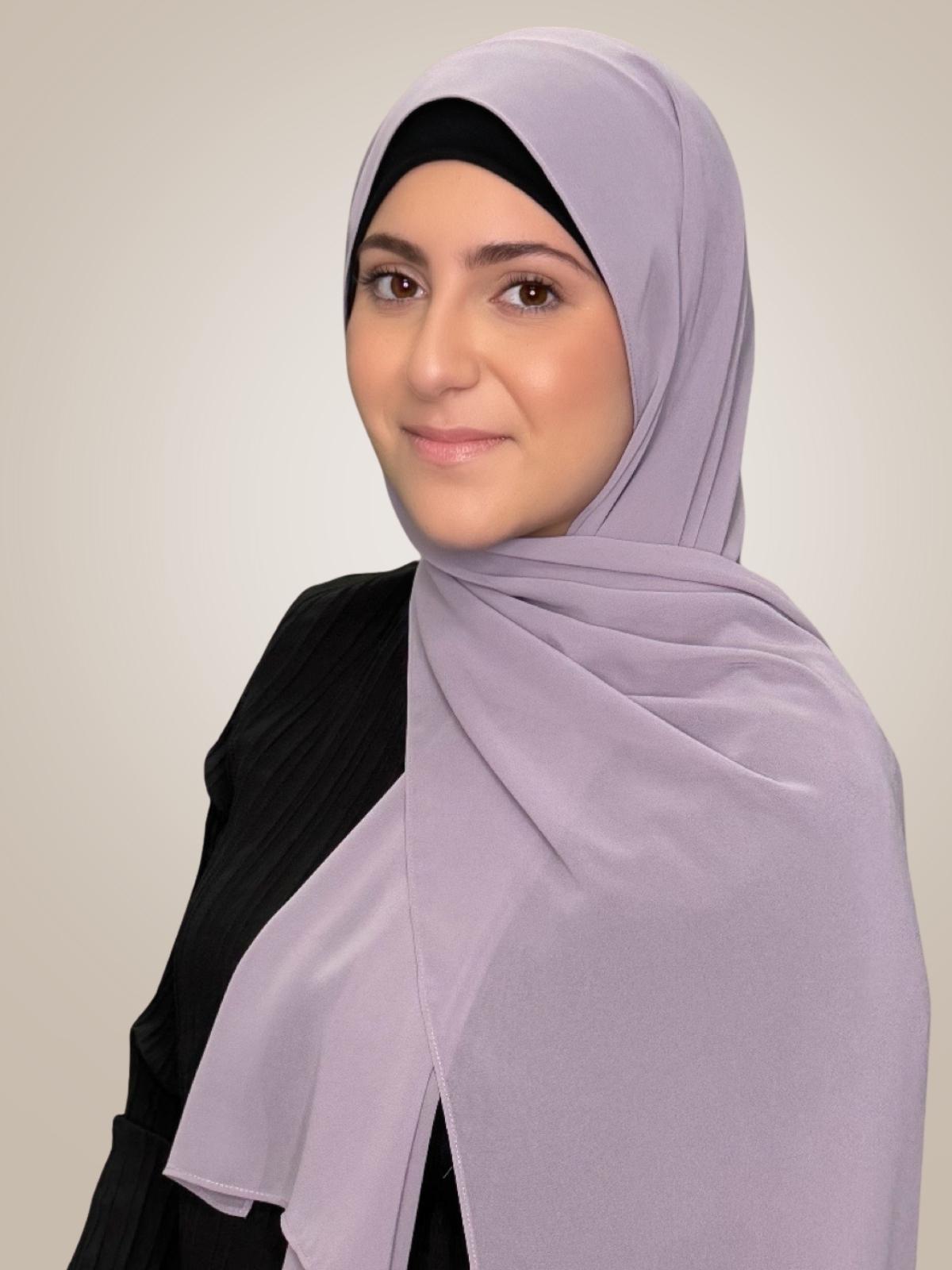 Modish Girl Luxury Chiffon Hijab-Viola