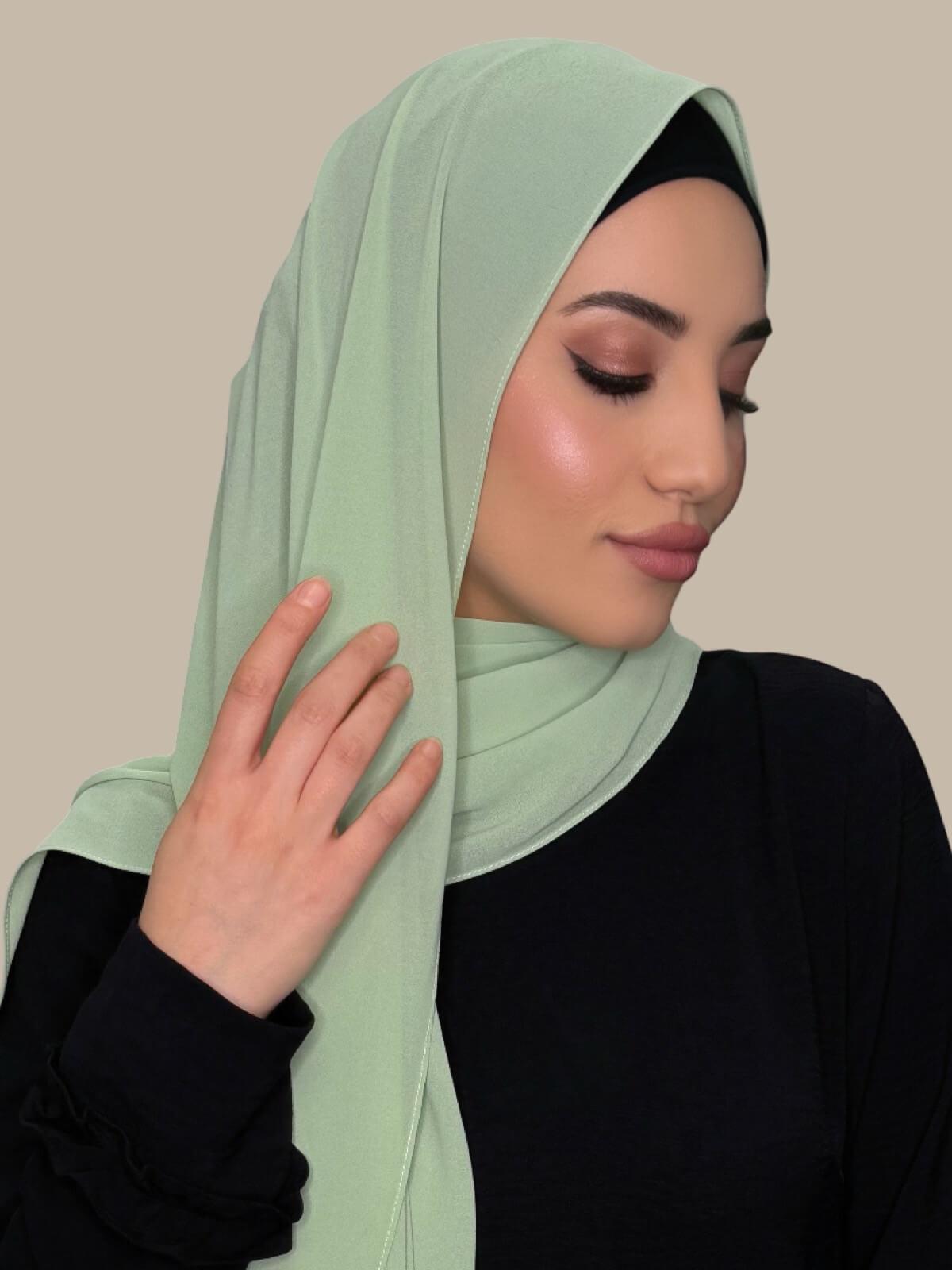 Classic Chiffon Hijab-Cool Mint