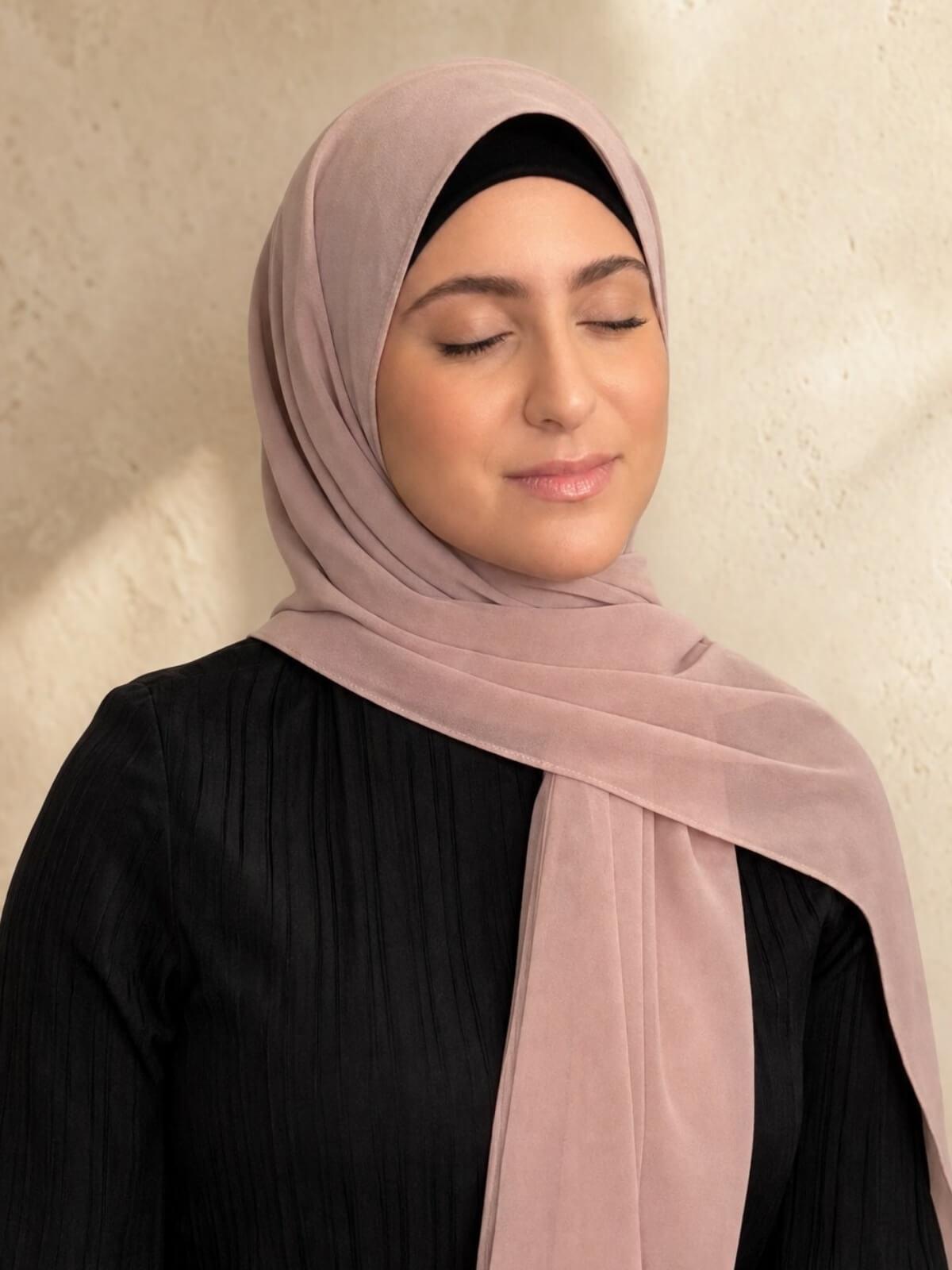 Modish Girl luxury chiffon Hijab-Pale Taupe