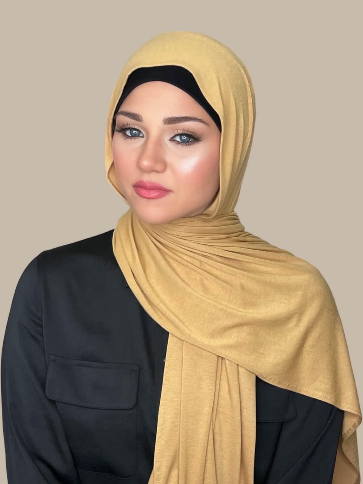 Classic Jersey Hijab-Butterscotch