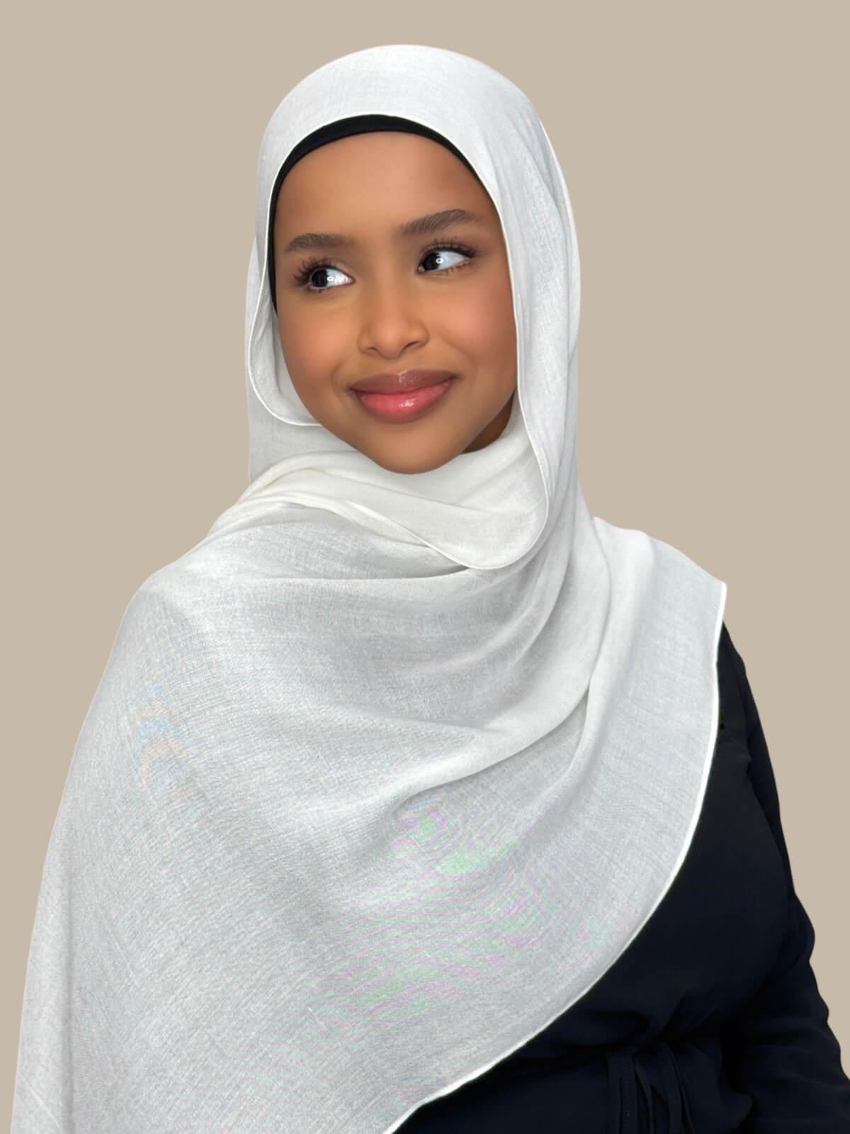 Cotton Modal Hijab-Porcelain