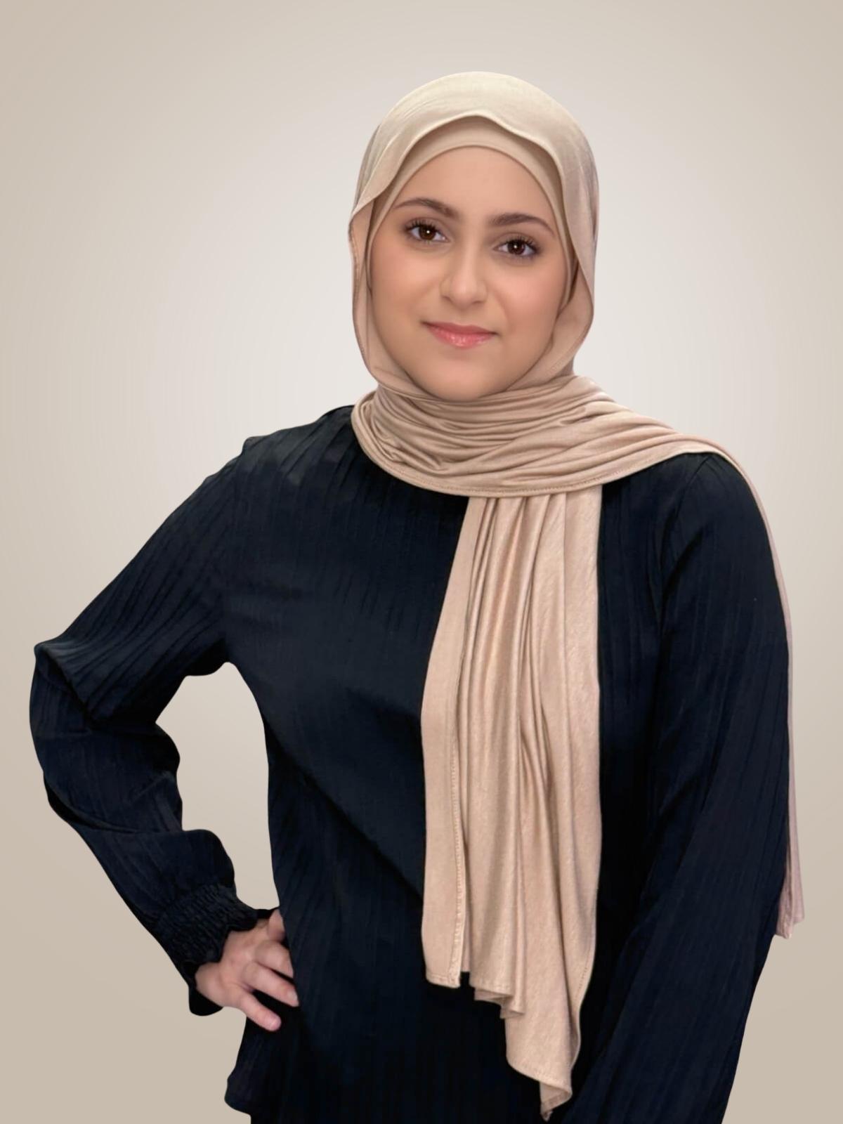 Modish Girl Premium Jersey Hijab-Warm Taupe