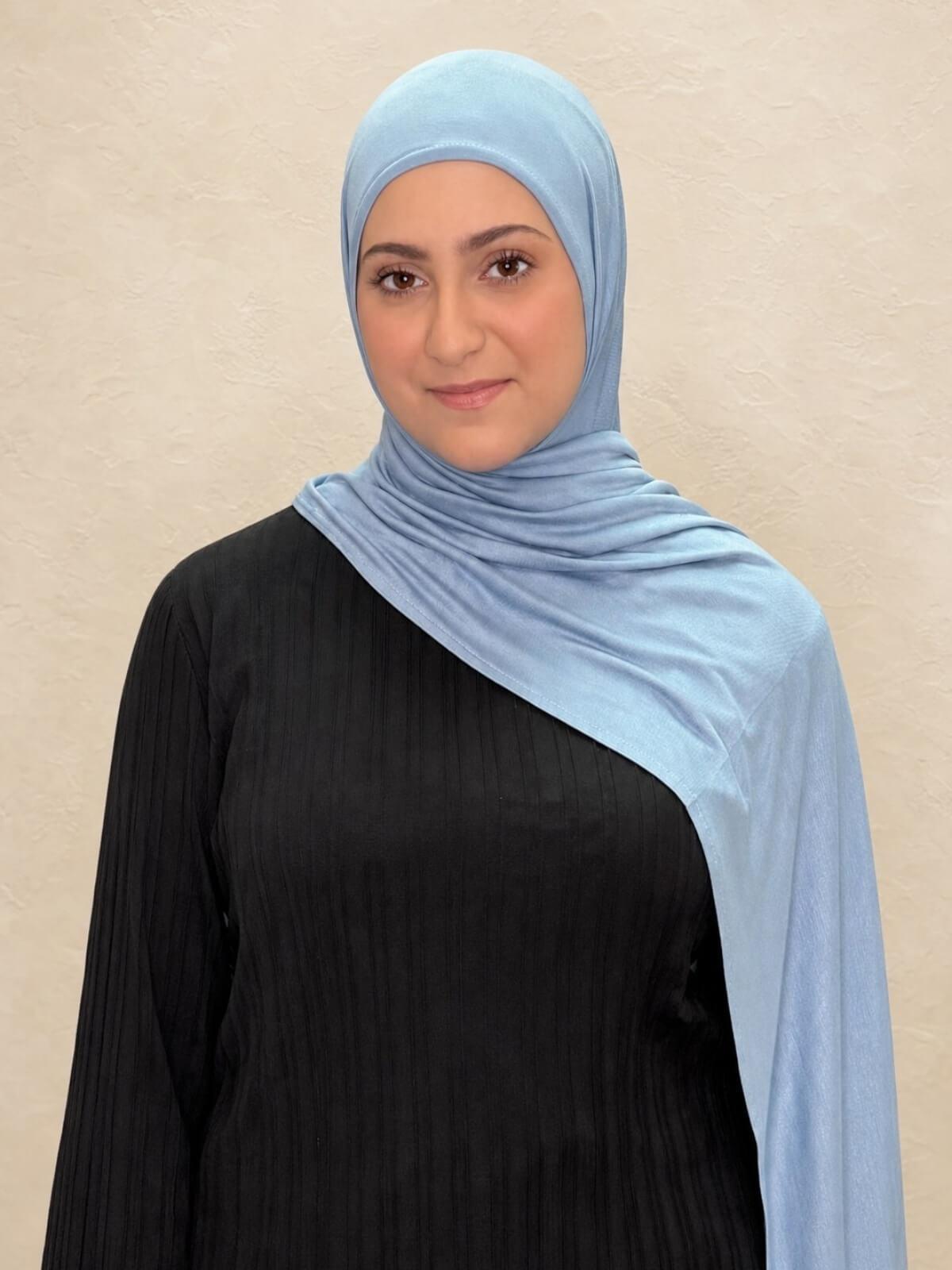 Modish Girl Pre-Sewn Hijab-Dusty Blue