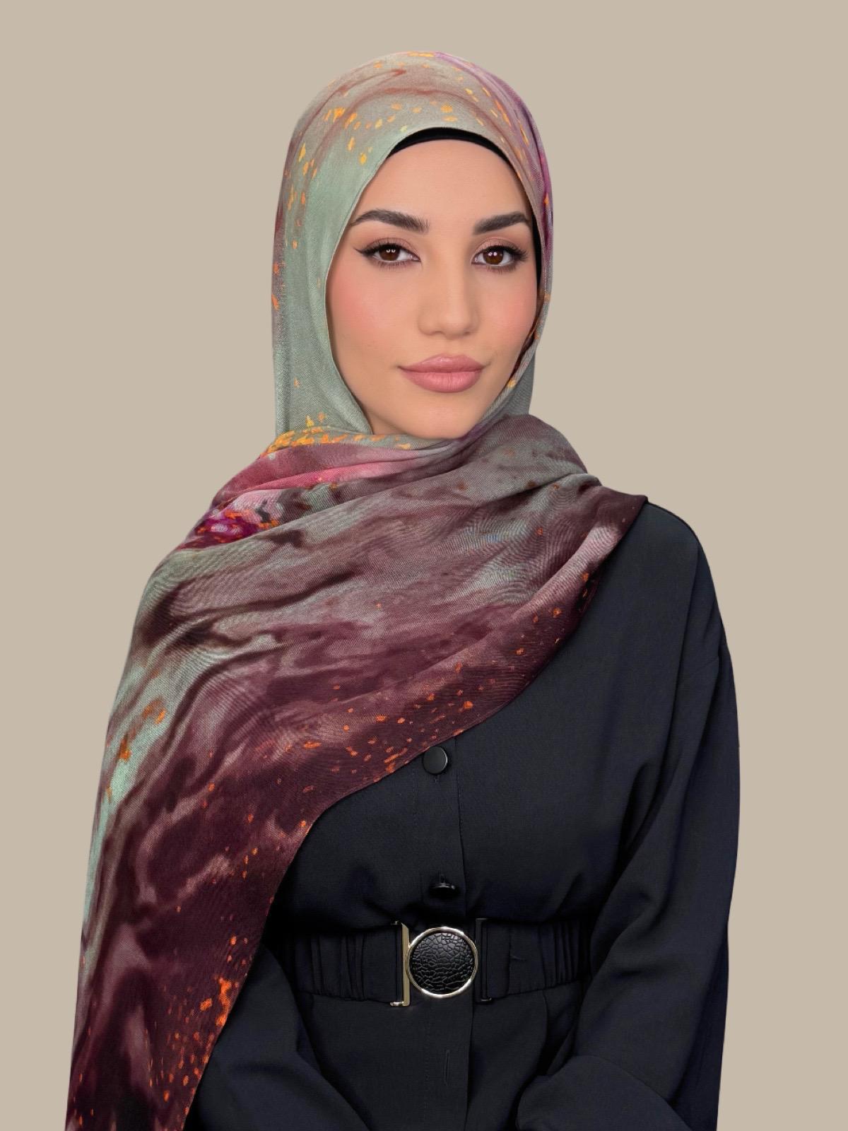 Print Modal Hijab-Rose Mirage