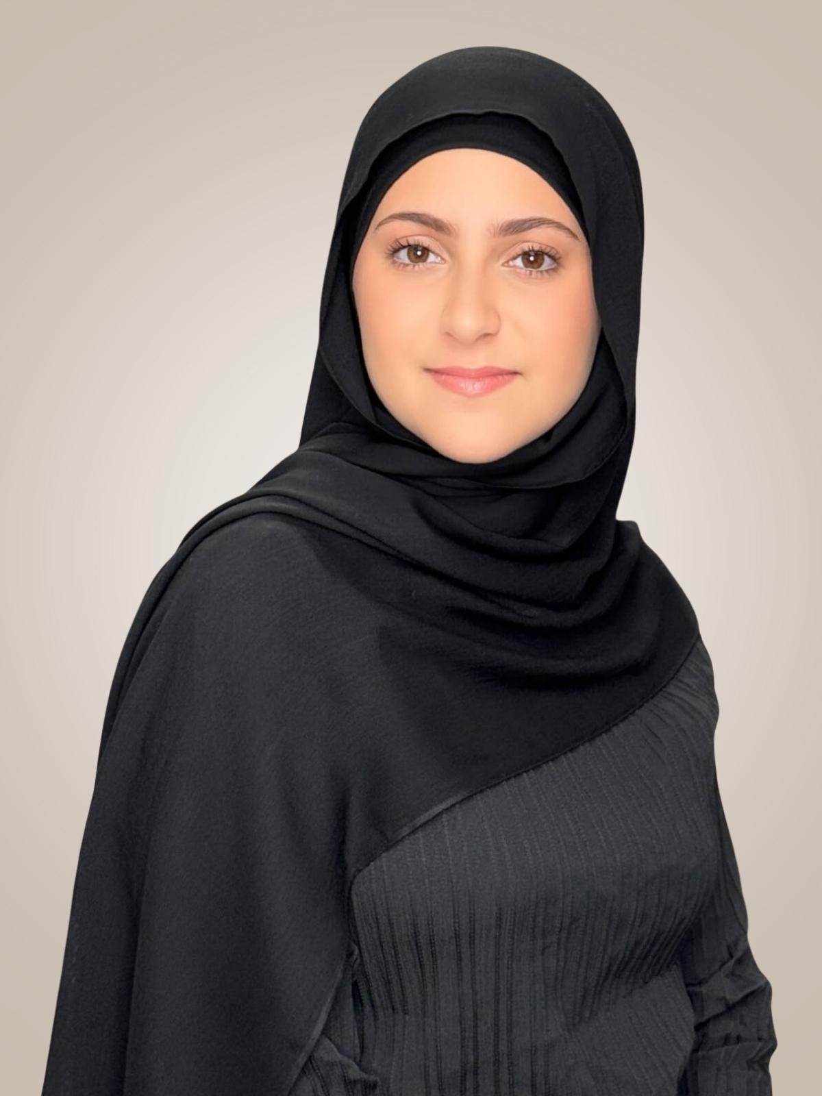 Modish Girl Cotton Modal Hijab-Black