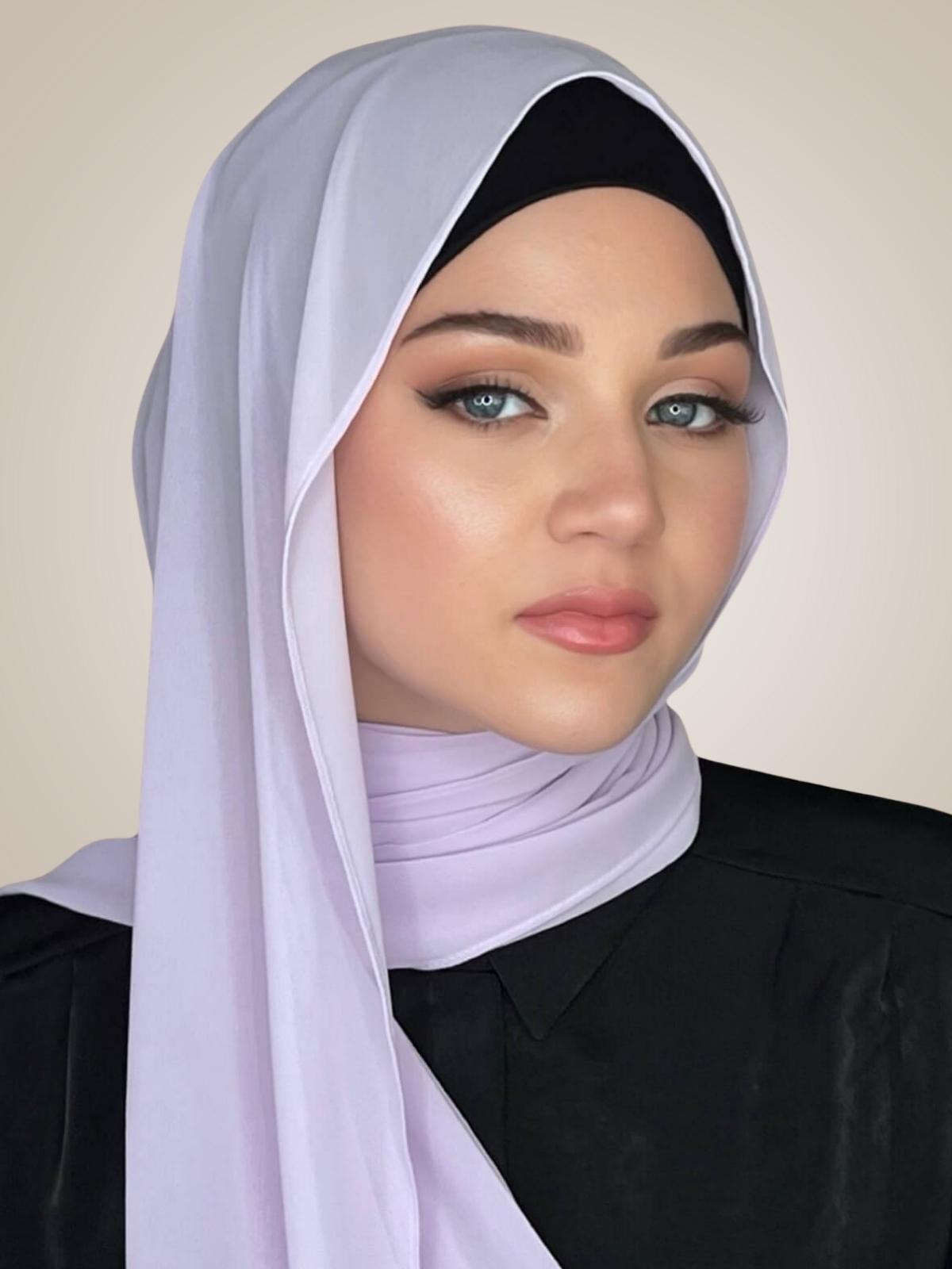 Luxury Chiffon Hijab-Lilac