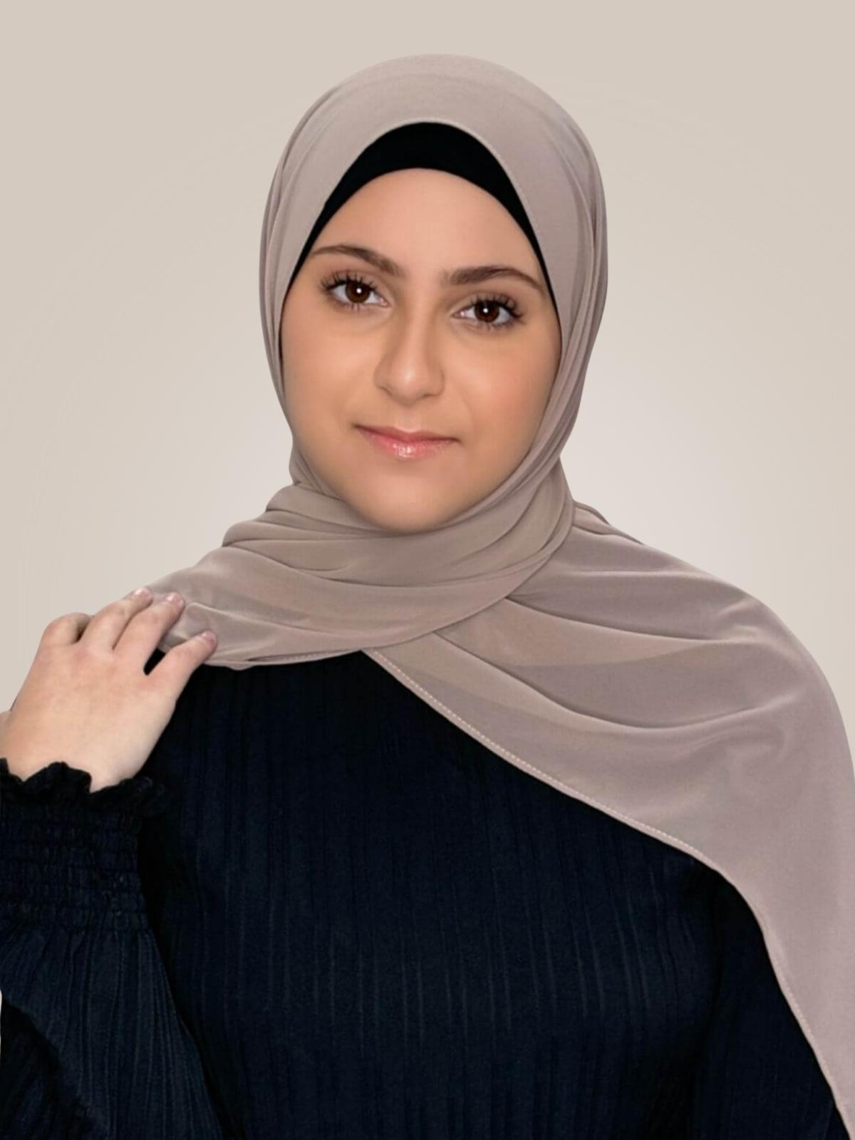 Modish Girl luxury Chiffon Hijab-Cedar